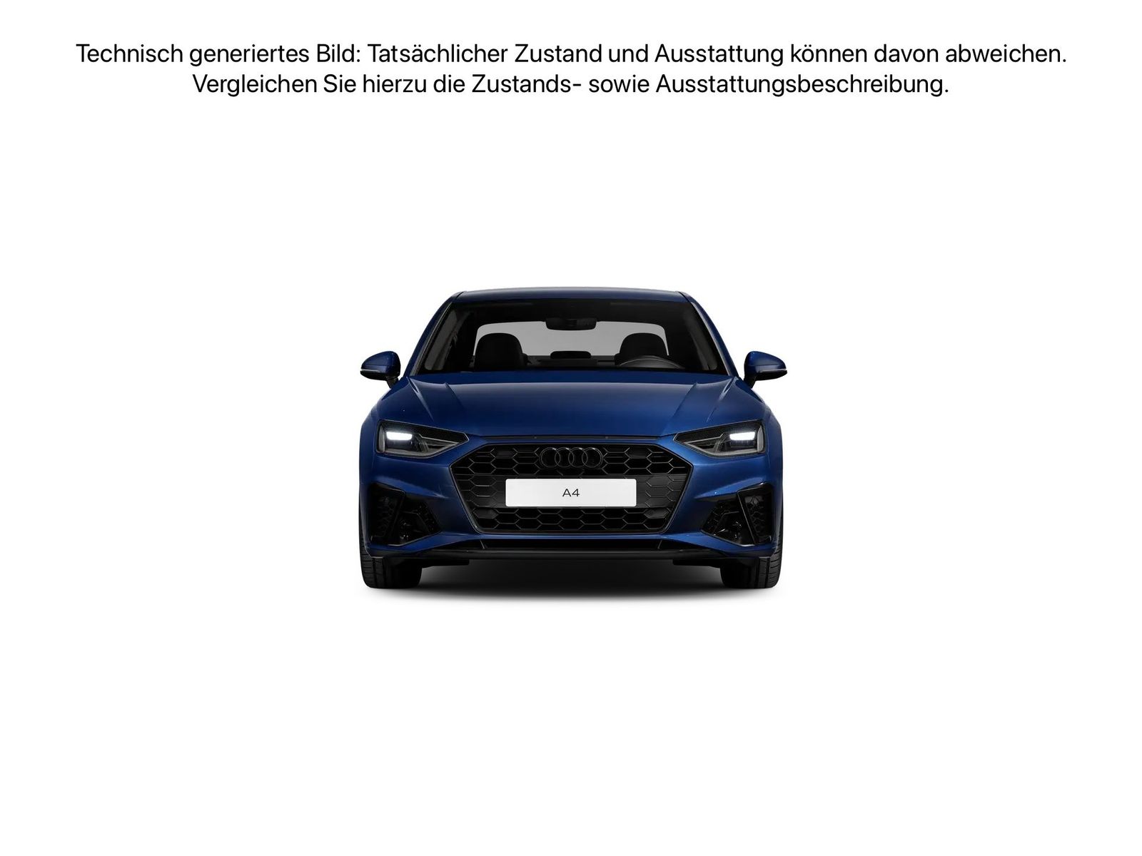Fahrzeugabbildung Audi A4 Limousine 40 TDI S tronic S line Navi DynLich - mit KI generiert/bearbeitet