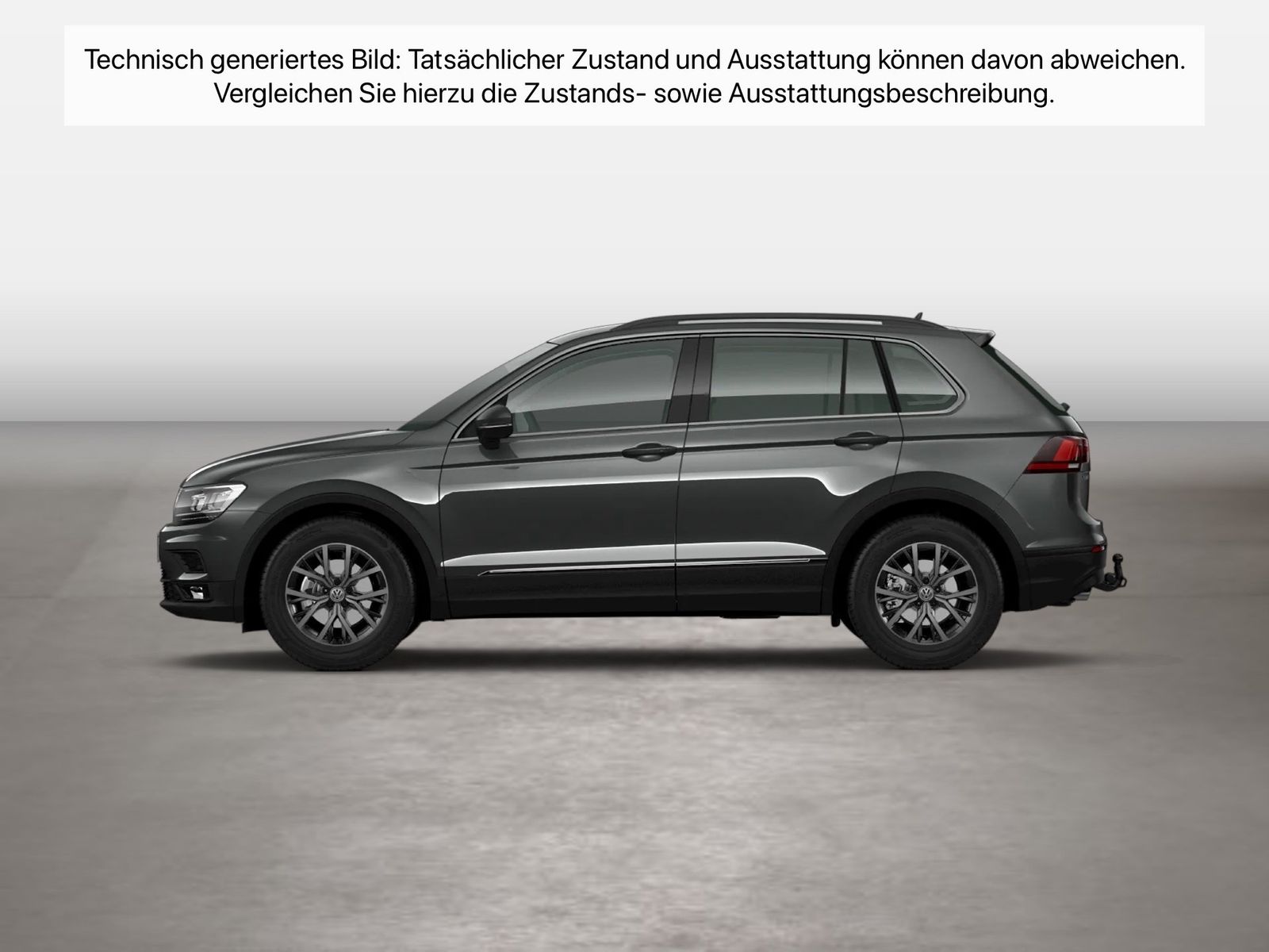 Fahrzeugabbildung Volkswagen Tiguan 1.4 TSI Comfortline AHK ACC LED Navi PDC - mit KI generiert/bearbeitet