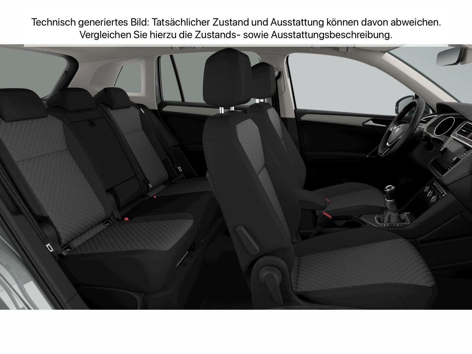 Fahrzeugabbildung Volkswagen Tiguan 1.4 TSI Comfortline AHK ACC LED Navi PDC - mit KI generiert/bearbeitet