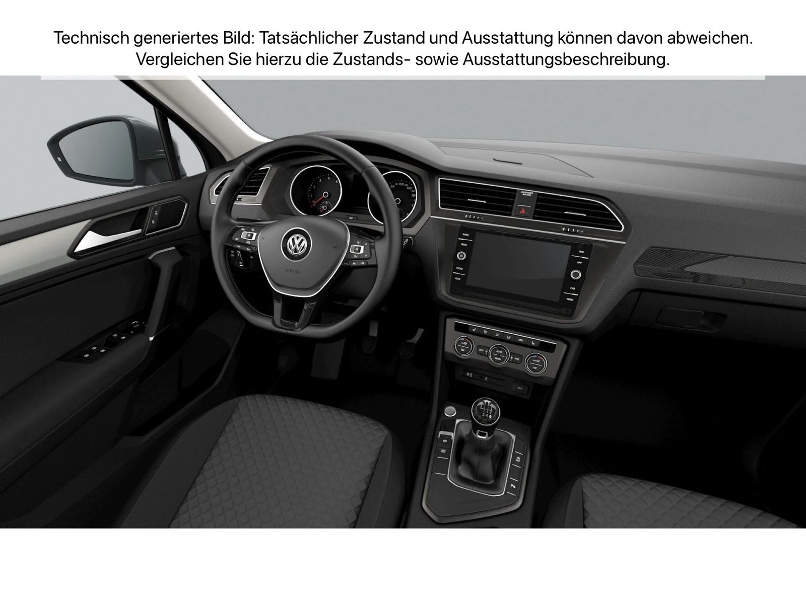 Fahrzeugabbildung Volkswagen Tiguan 1.4 TSI Comfortline AHK ACC LED Navi PDC - mit KI generiert/bearbeitet