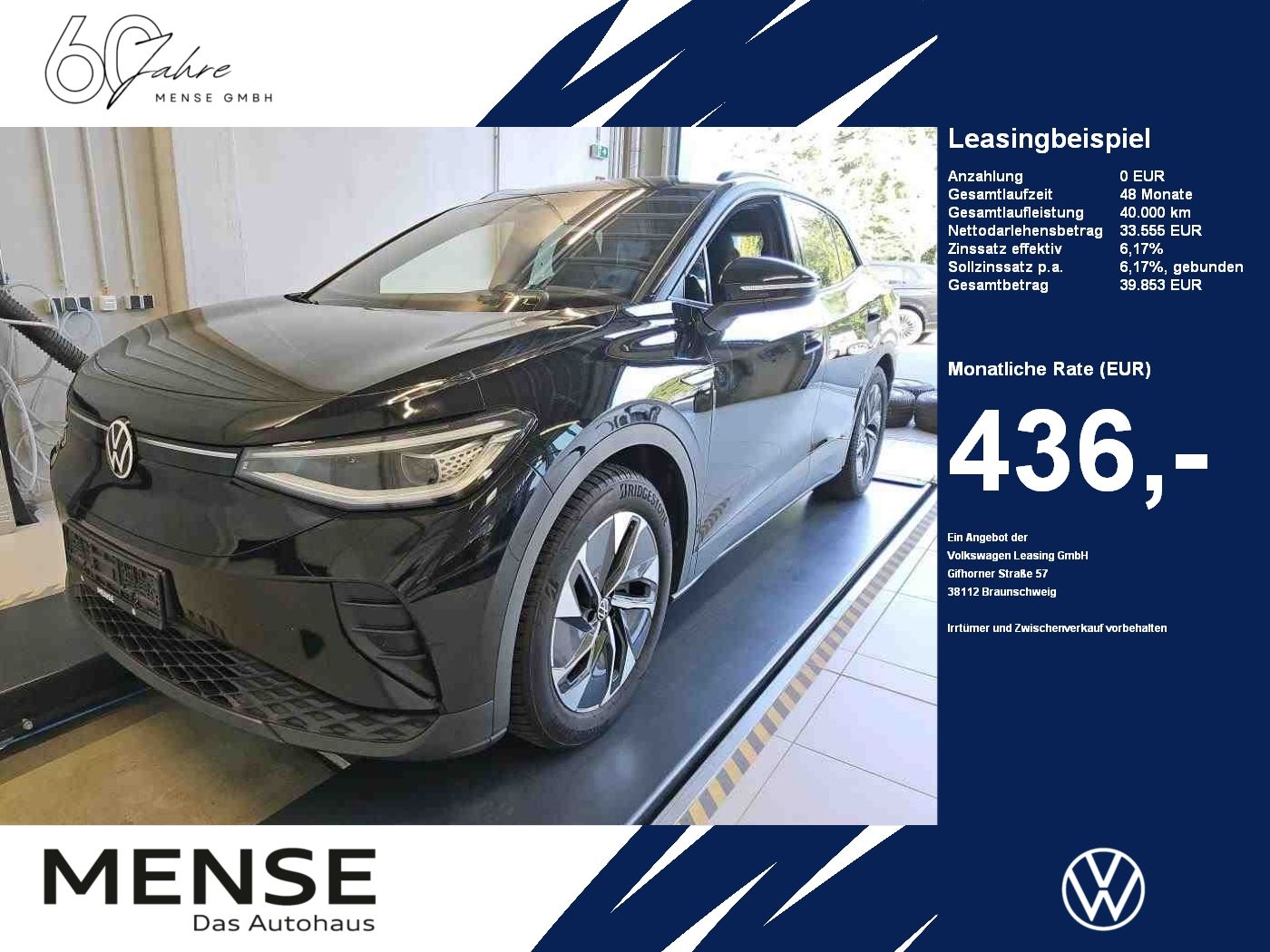 Fahrzeuge PKW autohaus mense Volkswagen ID.4 Pro Performance IQ.Light Matrix CarPlay AHK