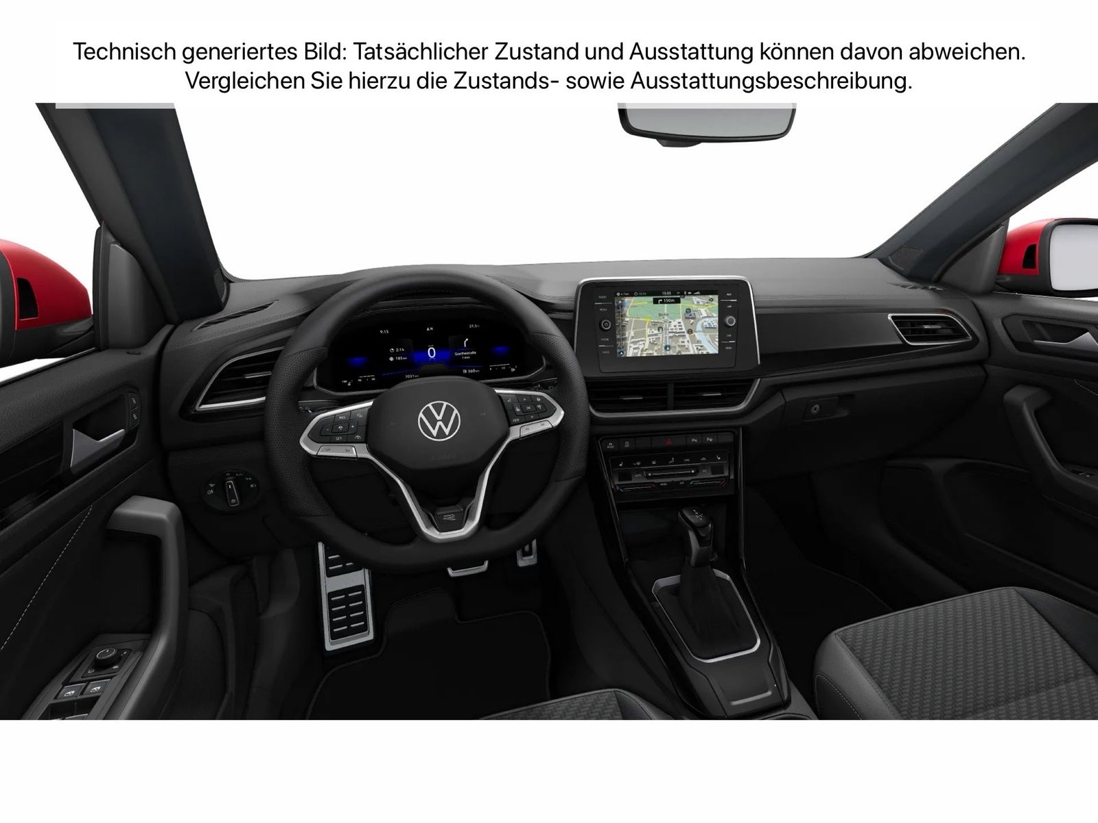 Fahrzeugabbildung Volkswagen T-Roc Cabriolet 1.5 TSI DSG R-Line CarPlay AHK - mit KI generiert/bearbeitet