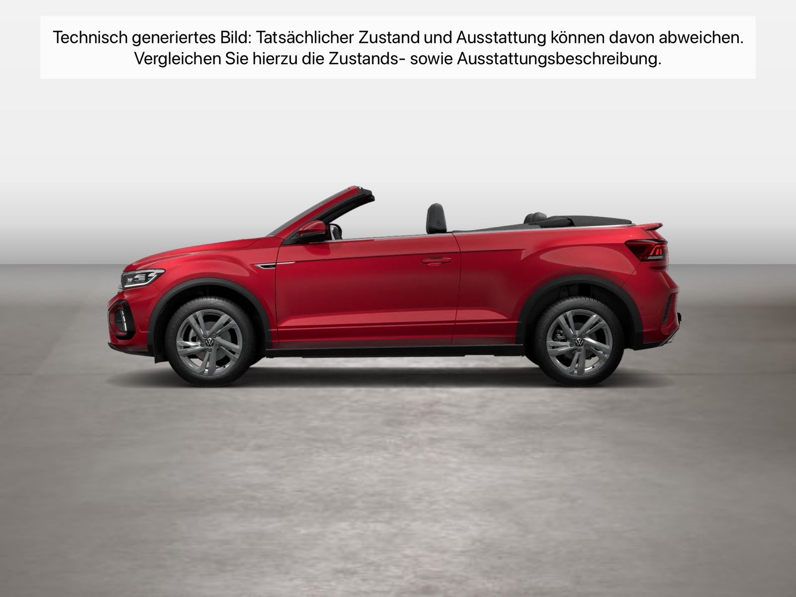 Fahrzeugabbildung Volkswagen T-Roc Cabriolet 1.5 TSI DSG R-Line CarPlay AHK - mit KI generiert/bearbeitet