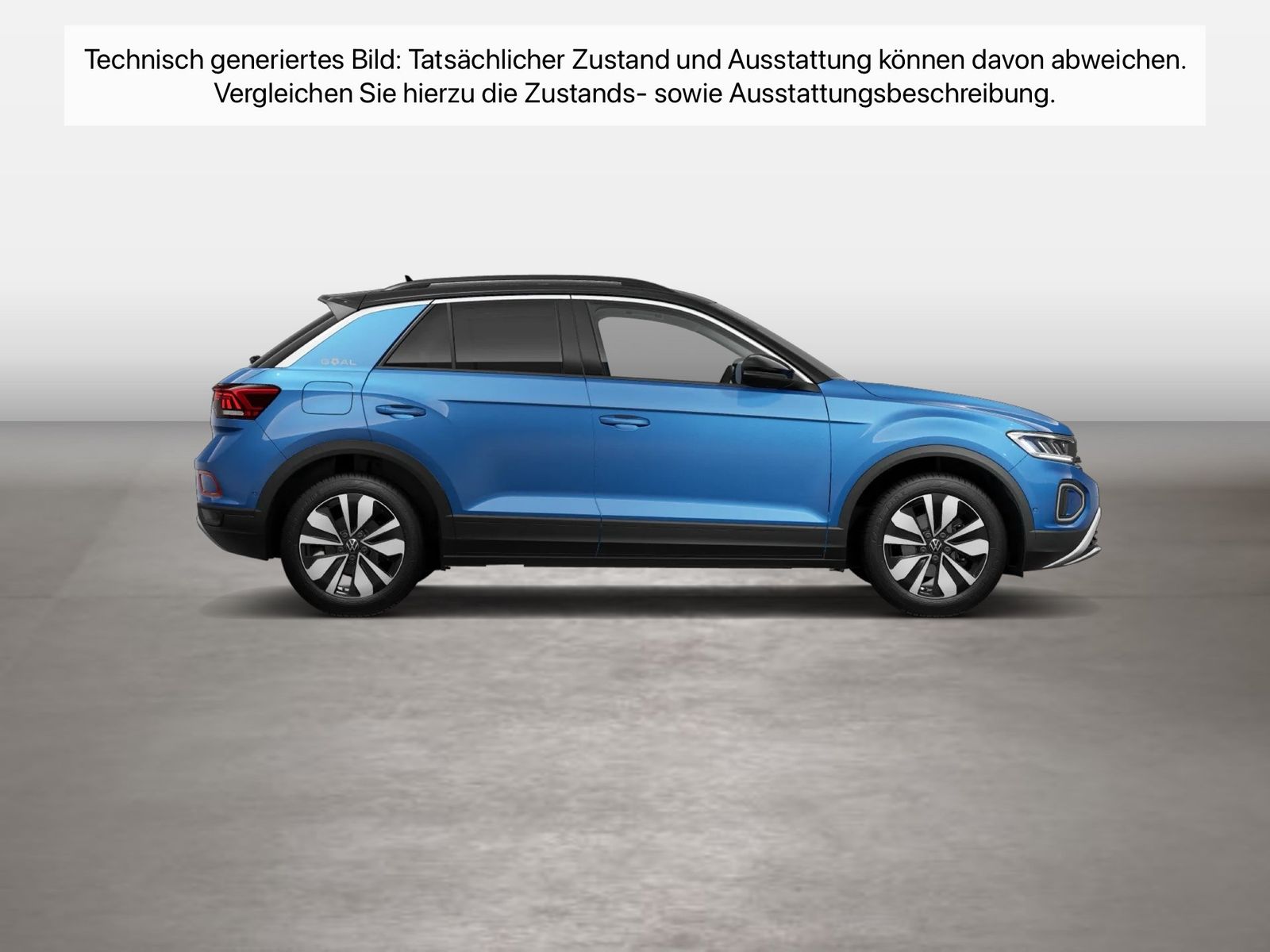 Fahrzeugabbildung Volkswagen T-Roc 1.0TSI Life Goal CarPlay Standhzg ACC LED - mit KI generiert/bearbeitet