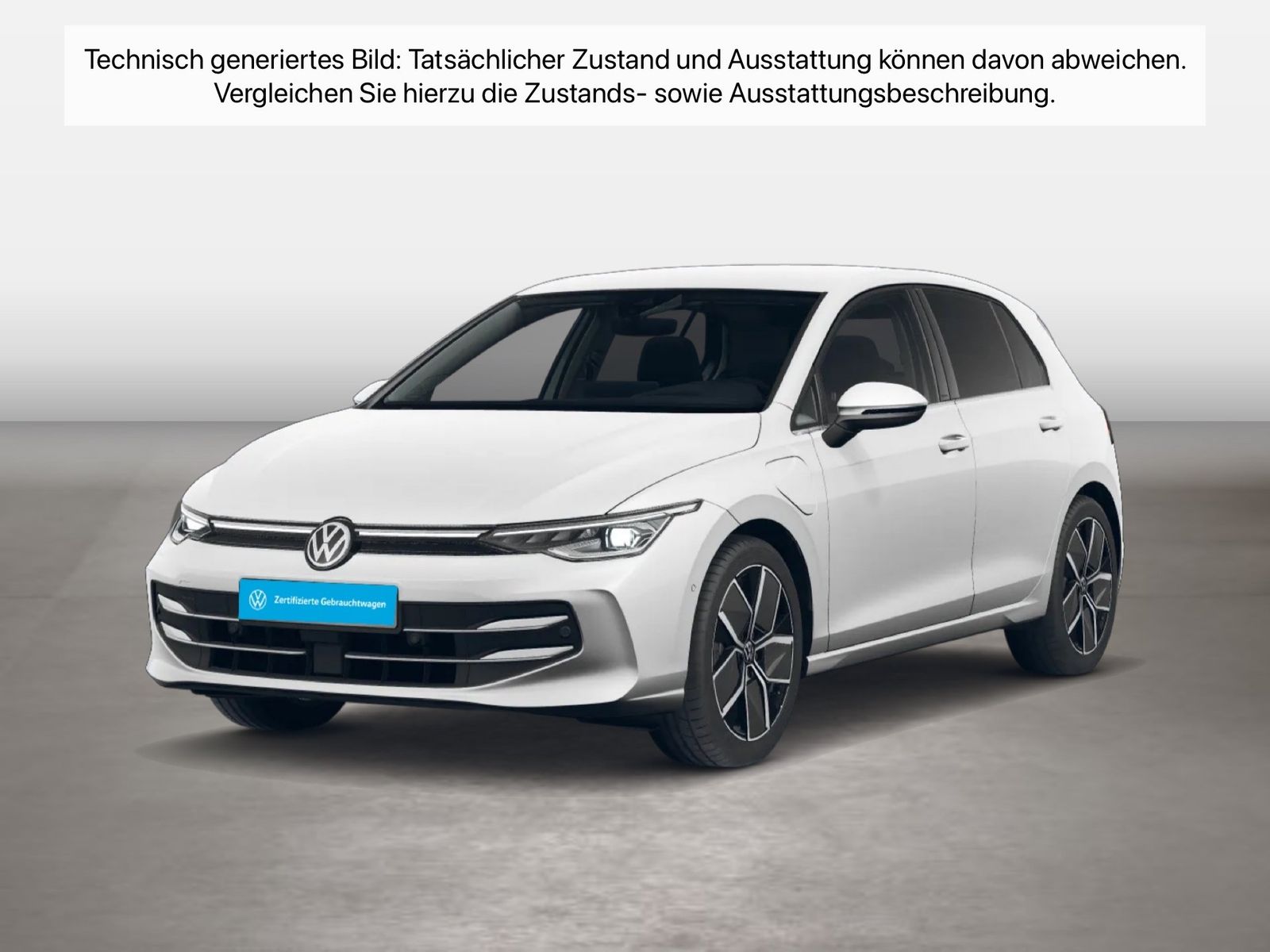 Fahrzeug autohaus mense Fahrzeugabbildung Volkswagen Golf VIII 1.5 eHybrid DSG Style IQ.Light Matrix - mit KI generiert/bearbeitet