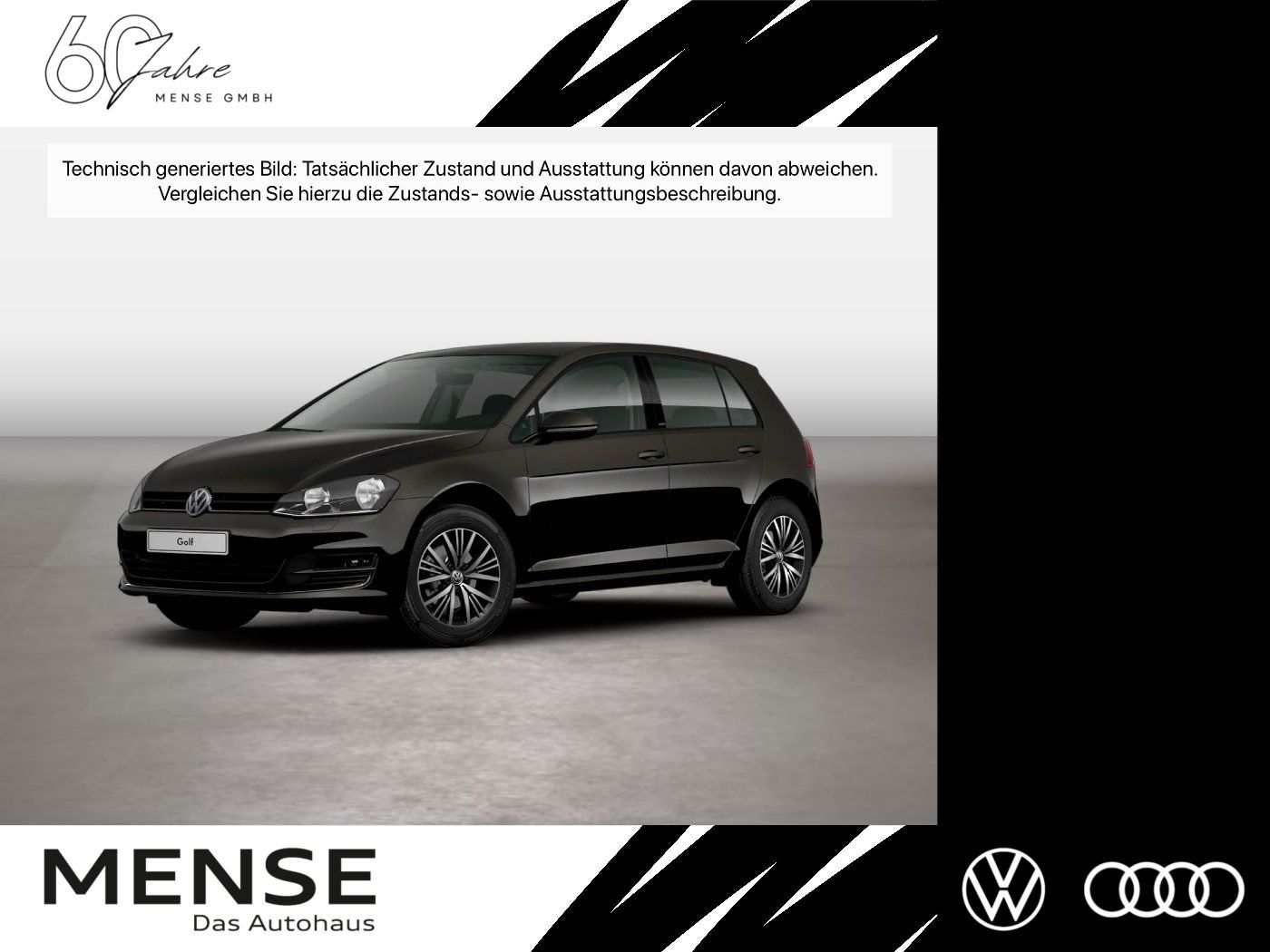 Fahrzeuge PKW autohaus mense Volkswagen Golf VII 1.2 TSI Comfortline Navi Fernlichtass. - mit KI generiert/bearbeitet