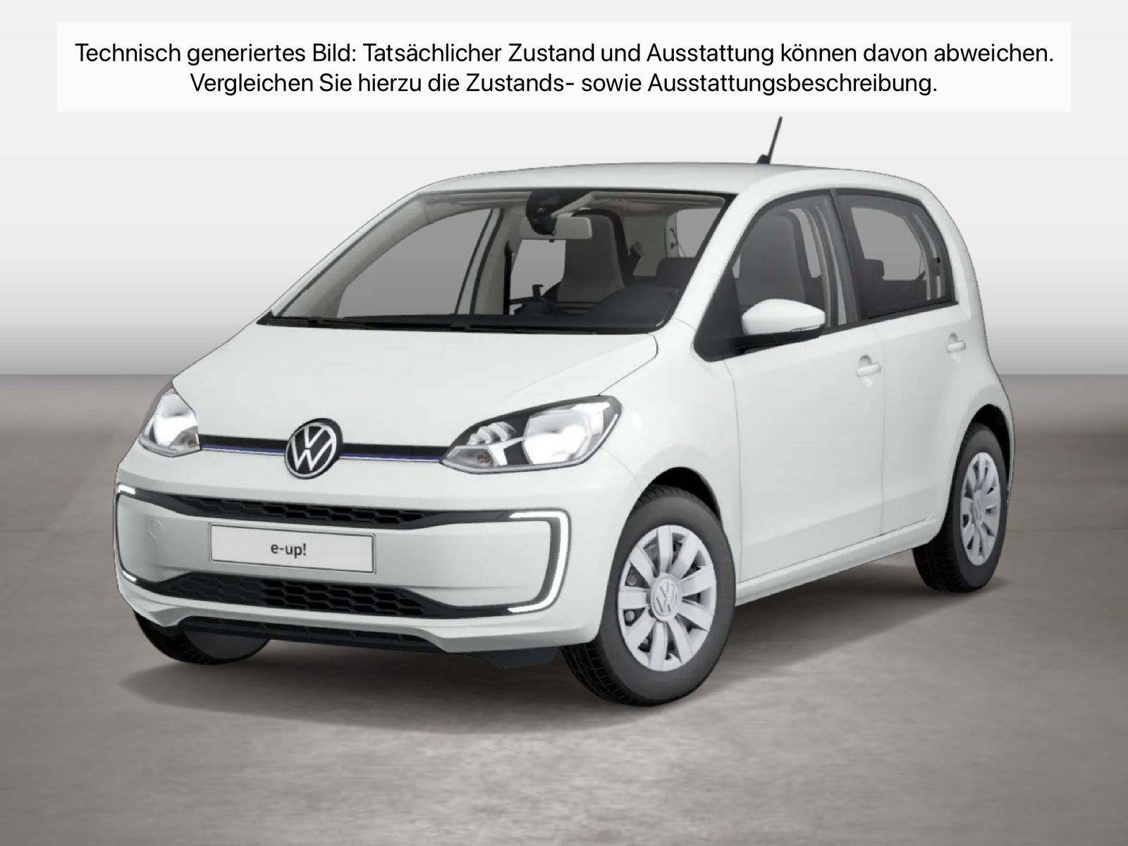 Fahrzeug autohaus mense Fahrzeugabbildung Volkswagen e-up! 32.3 kWh 1-Gang-Automatik KlimaA SHZG AUT - mit KI generiert/bearbeitet