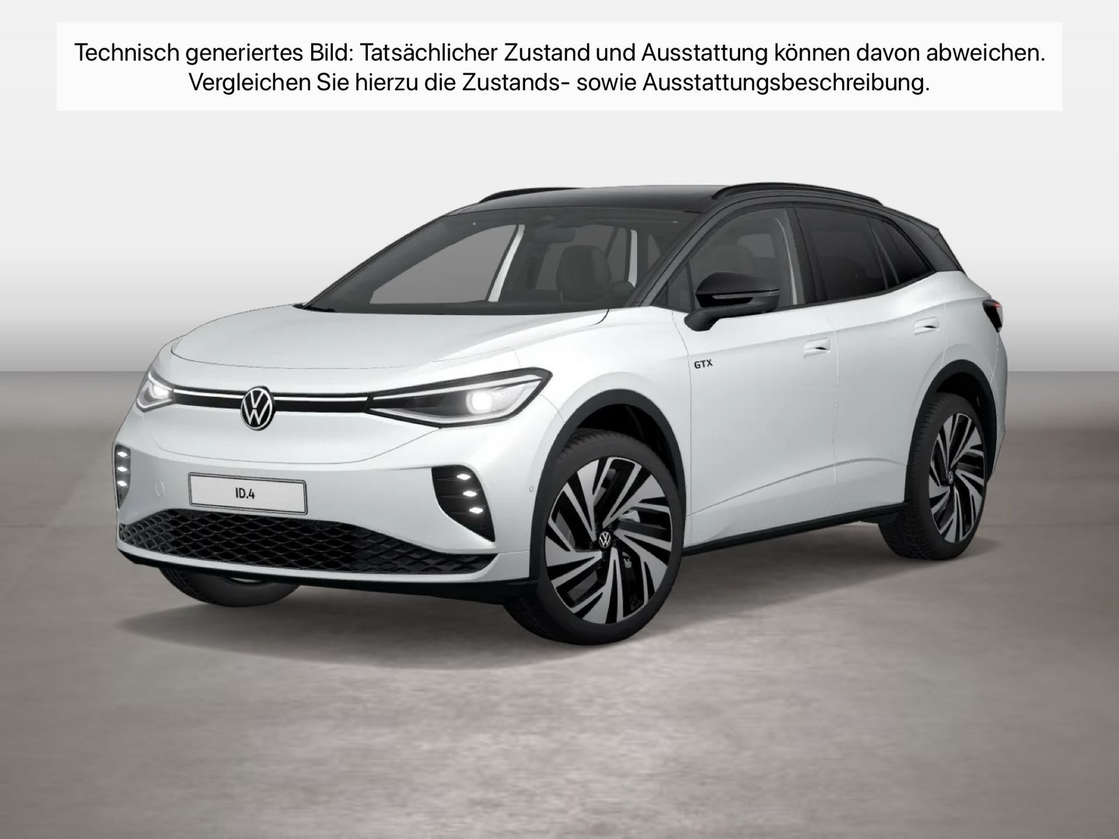 Fahrzeug autohaus mense Fahrzeugabbildung Volkswagen ID.4 GTX 4MOTION IQ.Light Matrix CarPlay AHK HUD - mit KI generiert/bearbeitet