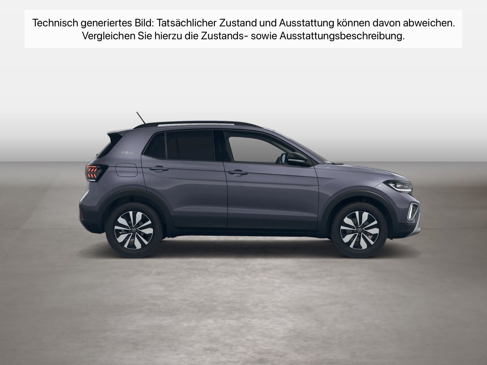 Fahrzeugabbildung Volkswagen T-Cross 1.0 TSI Life Goal IQ.Light Matrix ACC LM - mit KI generiert/bearbeitet