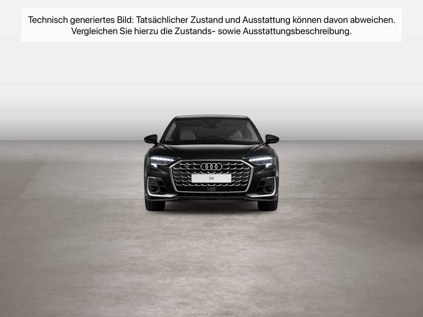 Fahrzeugabbildung Audi S8 quattro tiptronic Matrix HUD Pano Standhzg LM - mit KI generiert/bearbeitet