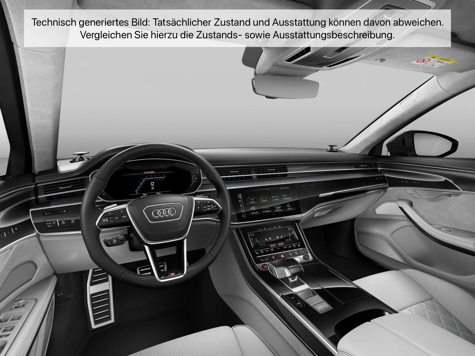 Fahrzeugabbildung Audi S8 quattro tiptronic Matrix HUD Pano Standhzg LM - mit KI generiert/bearbeitet