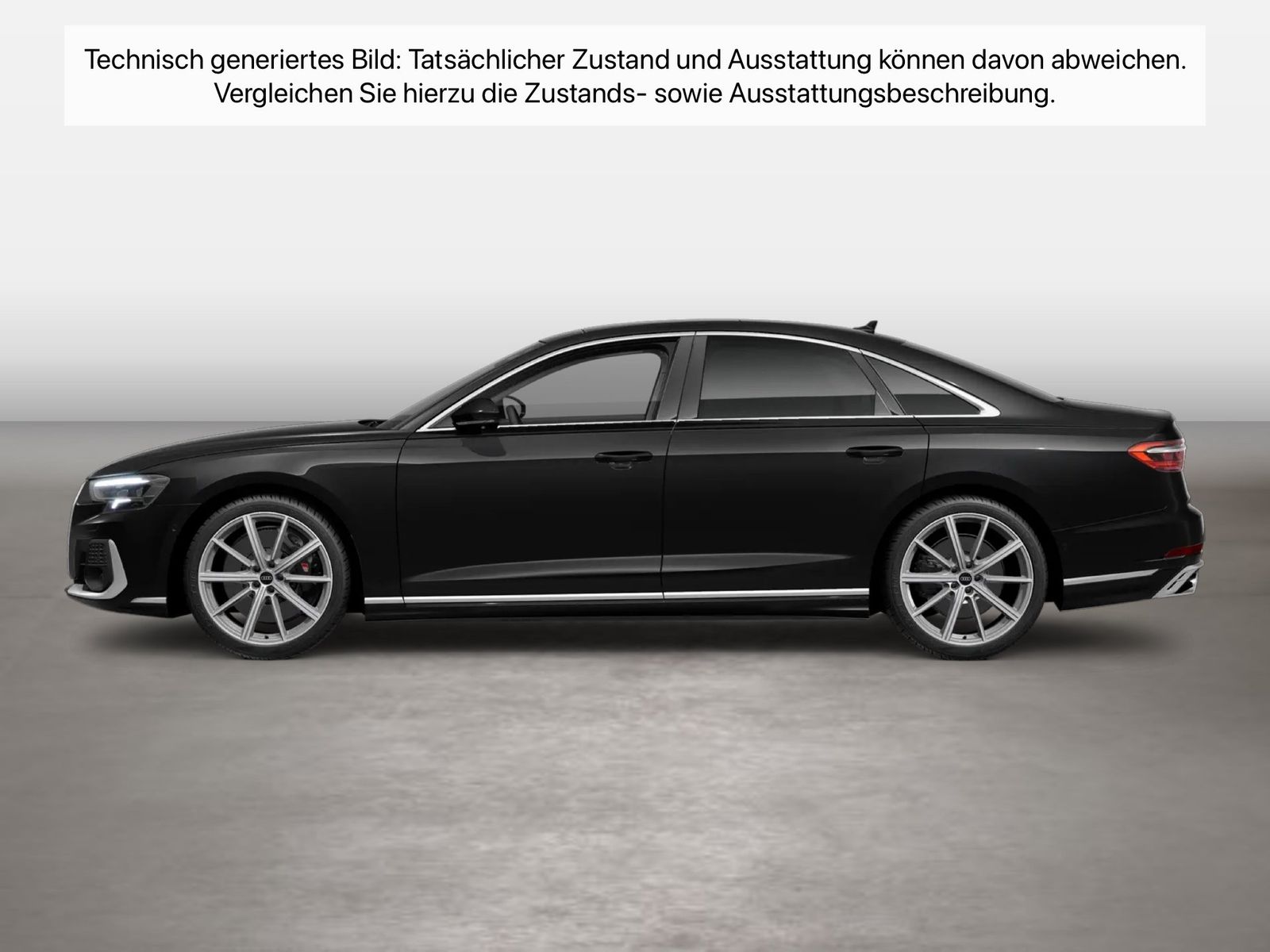 Fahrzeugabbildung Audi S8 quattro tiptronic Matrix HUD Pano Standhzg LM - mit KI generiert/bearbeitet