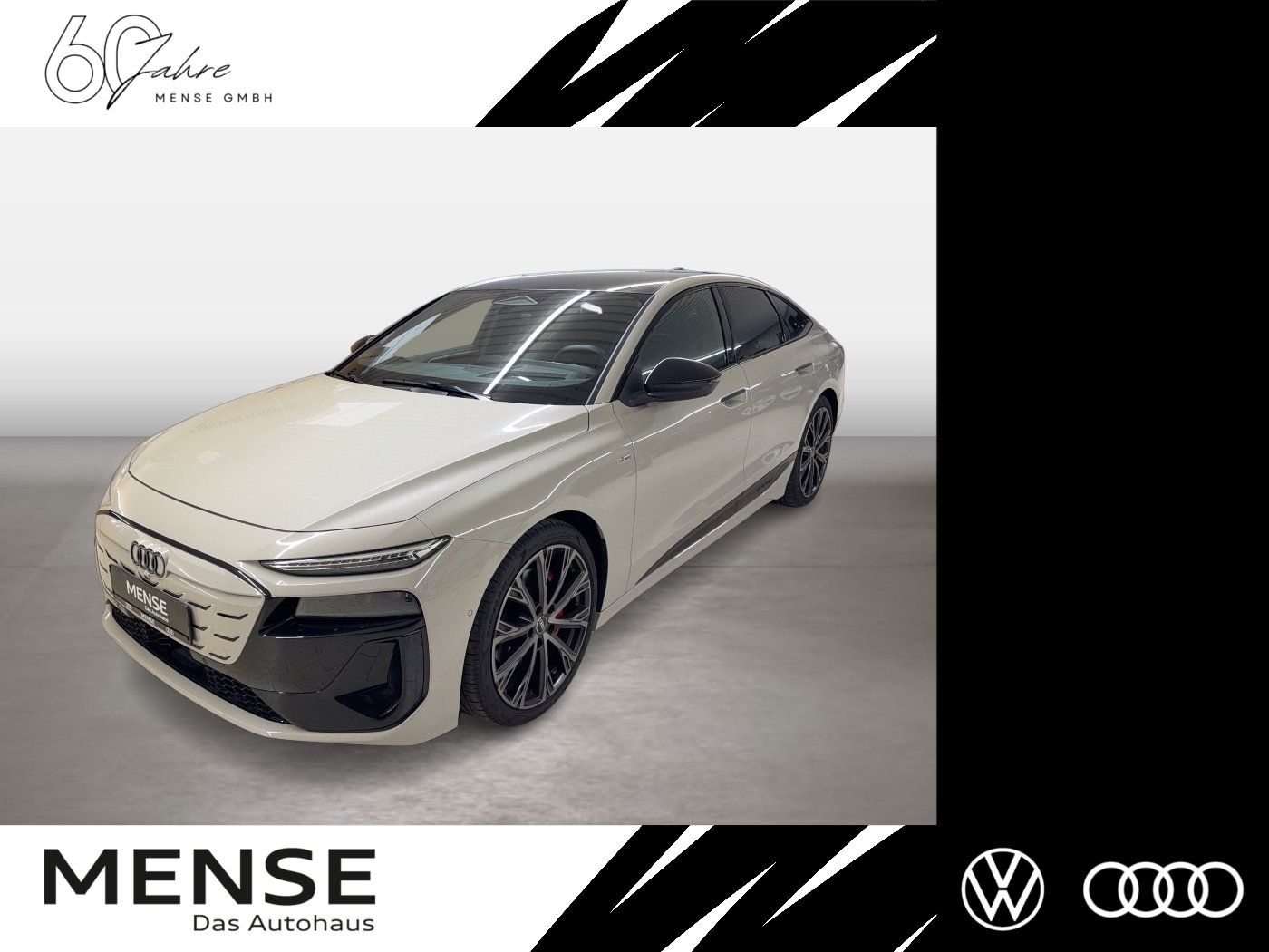 Fahrzeug autohaus mense Fahrzeugabbildung Audi A6 Sportback e-tron quattro B&O AHK HUD Luft ACC - mit KI generiert/bearbeitet