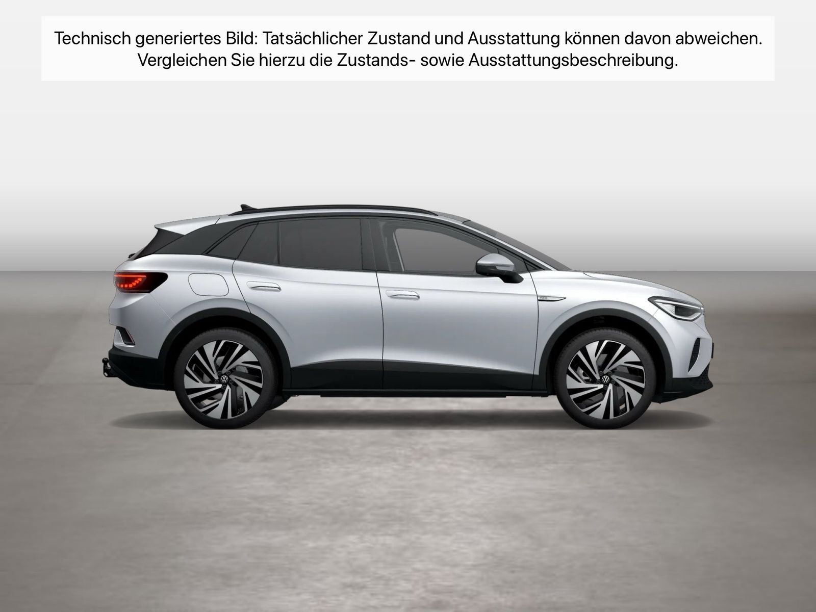 Fahrzeugabbildung Volkswagen ID.4 Pro Performance IQ.Light Matrix CarPlay AHK - mit KI generiert/bearbeitet