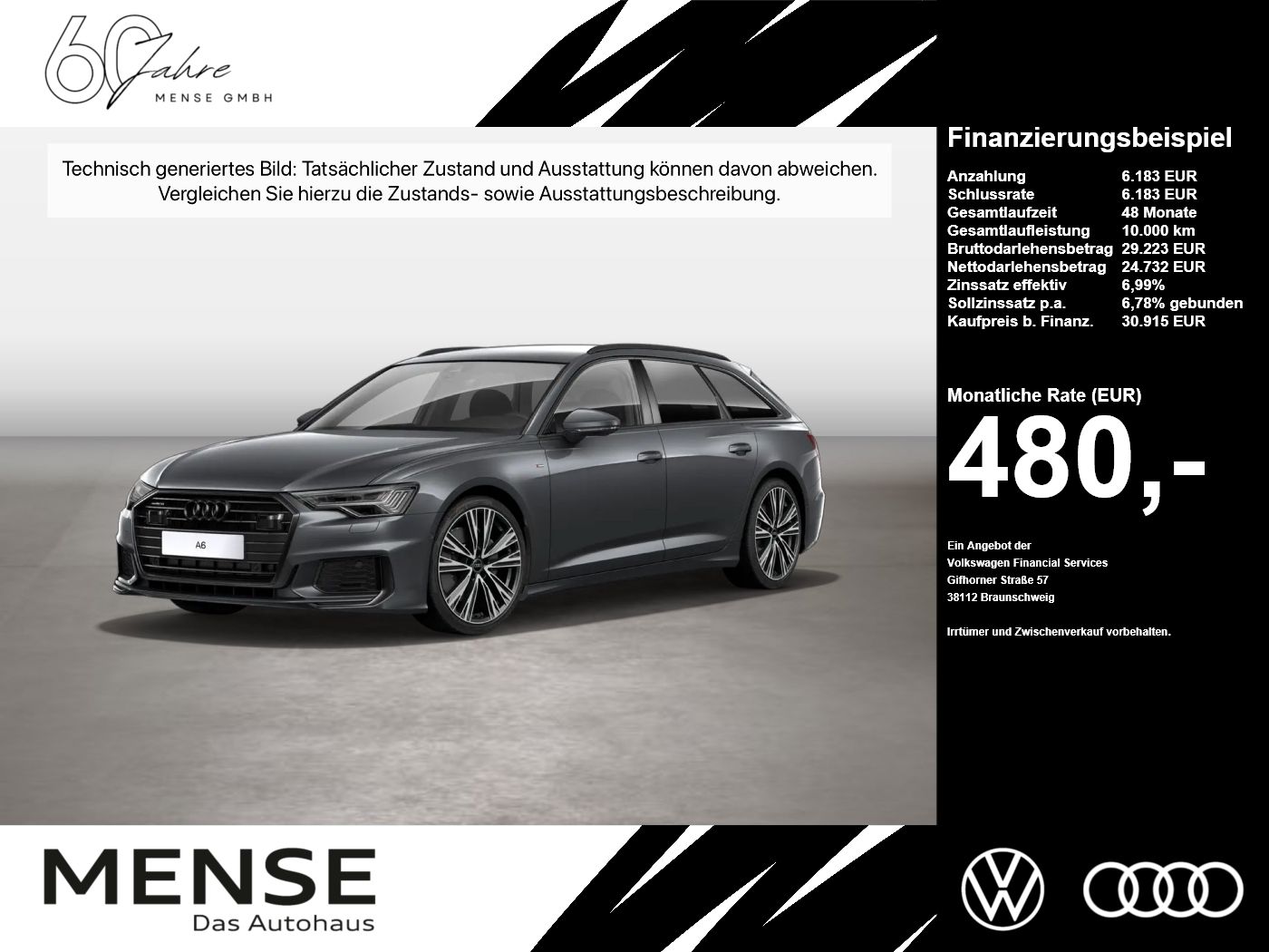 Fahrzeuge PKW autohaus mense Audi A6 Avant 50 TDI quattro tiptronic Sport Matrix