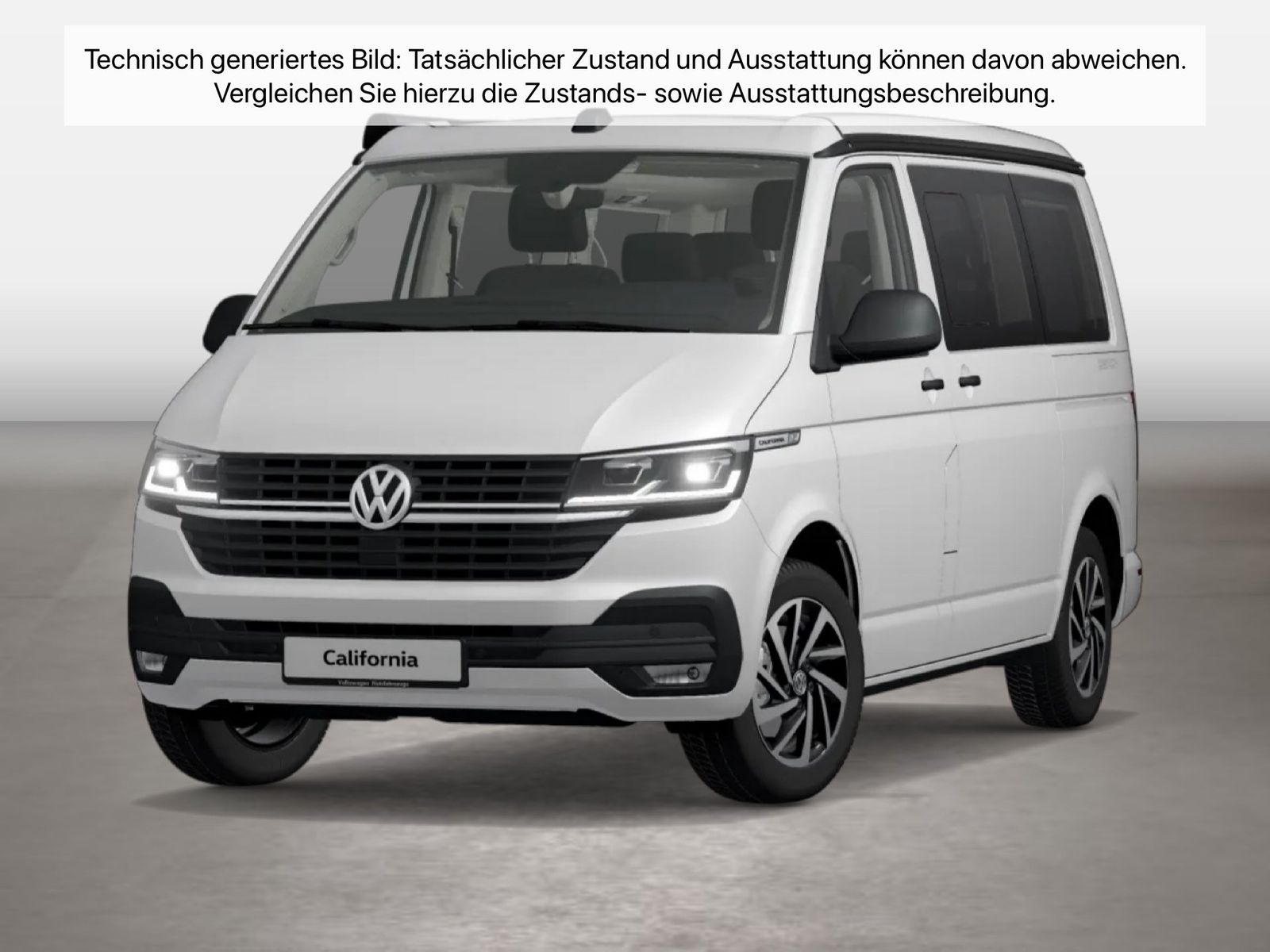Fahrzeug autohaus mense Fahrzeugabbildung Volkswagen T6.1 California Beach California BeachKR110 TDIA - mit KI generiert/bearbeitet