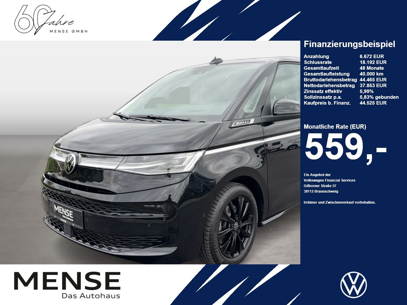 Fahrzeugabbildung Volkswagen Multivan T7 Style KÜ 110TDI IQ.Light Matrix CarP - mit KI generiert/bearbeitet