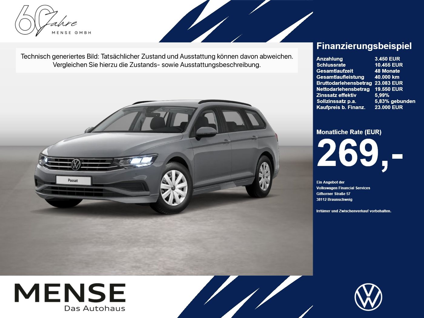 Fahrzeuge PKW autohaus mense Volkswagen Passat Variant 2.0 TDI CarPlay AHK Standhzg ACC