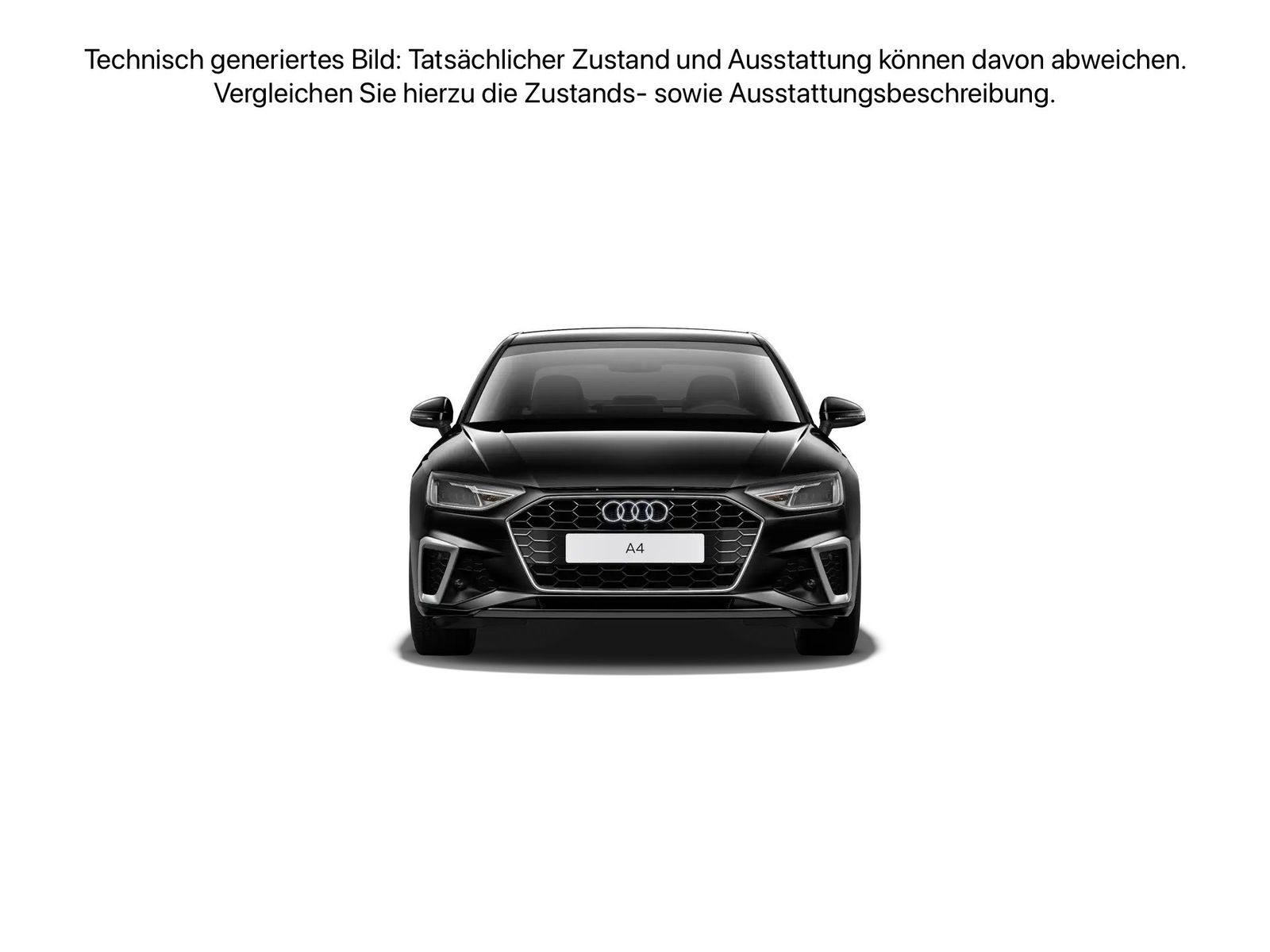 Fahrzeugabbildung Audi A4 Limousine 40 TFSI S tronic S line Navi Kamera - mit KI generiert/bearbeitet