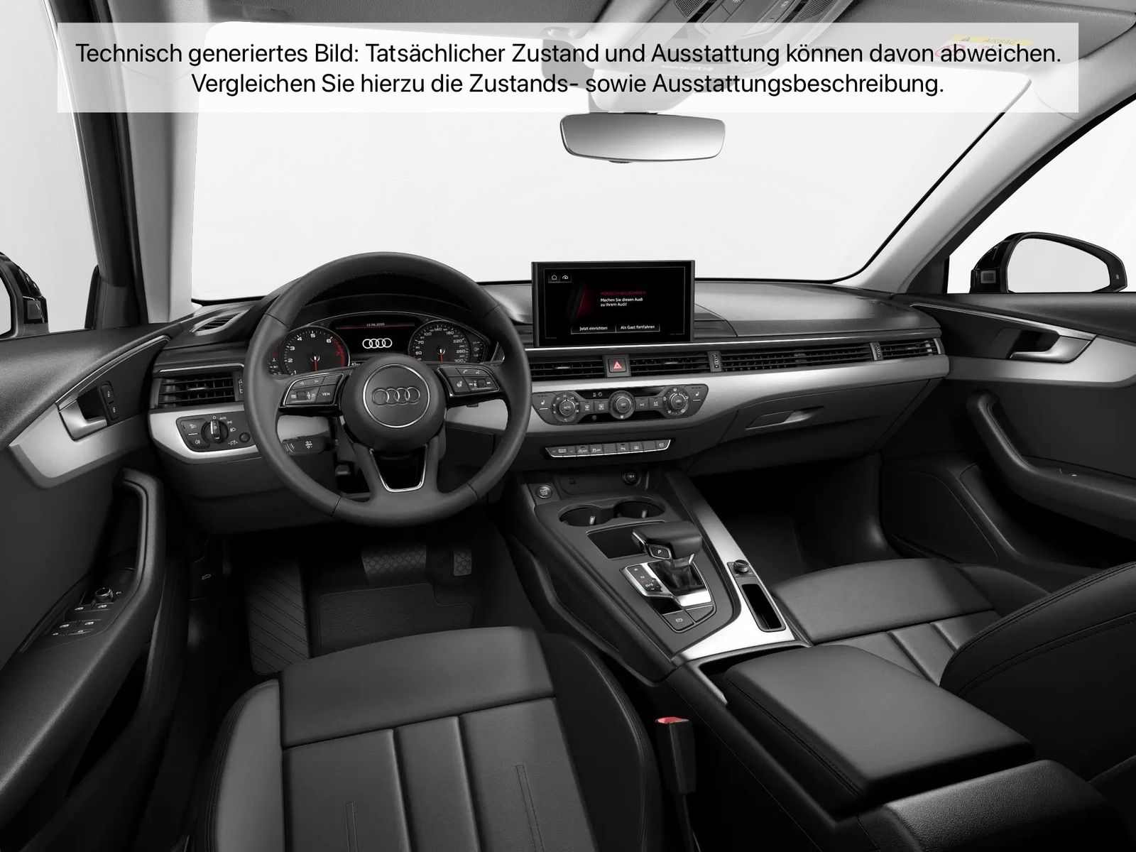 Fahrzeugabbildung Audi A4 Limousine 40 TFSI S tronic S line Navi Kamera - mit KI generiert/bearbeitet