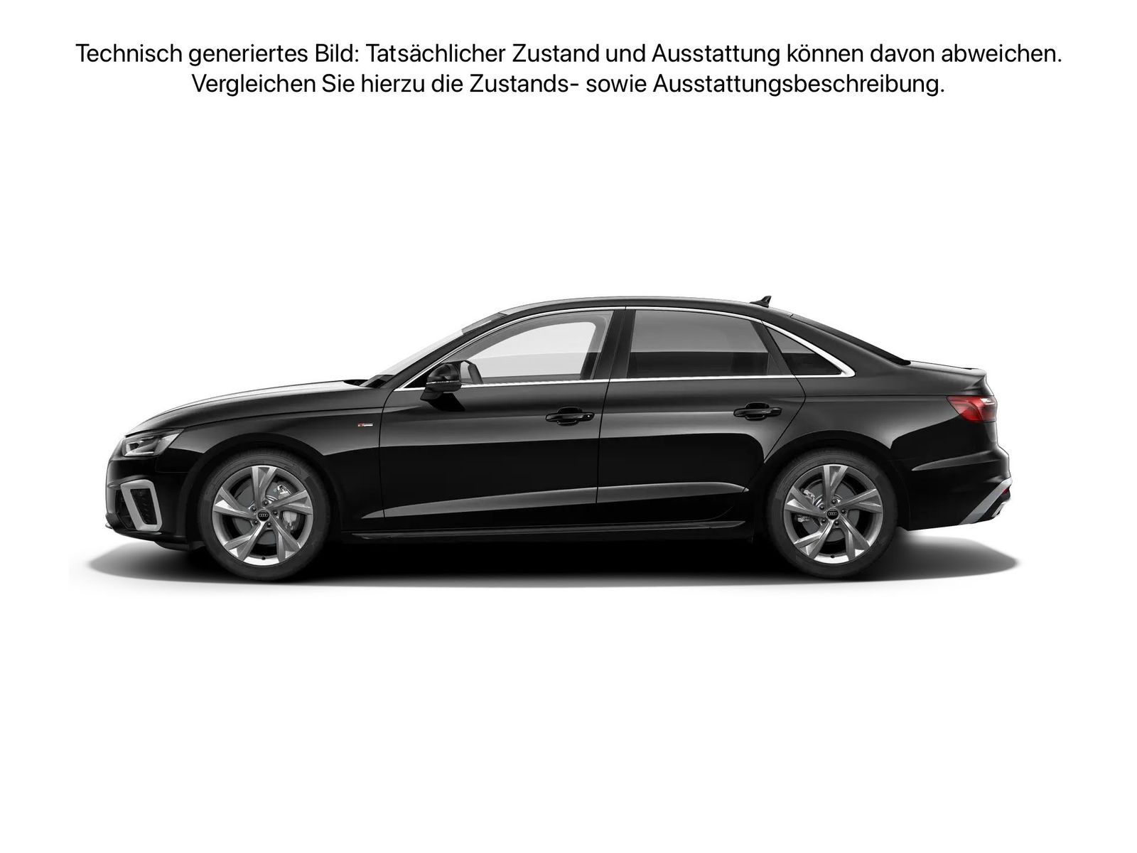 Fahrzeugabbildung Audi A4 Limousine 40 TFSI S tronic S line Navi Kamera - mit KI generiert/bearbeitet