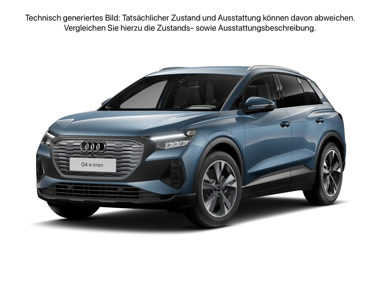 Fahrzeugabbildung Audi Q4 e-tron 45 quattro AHK Standhzg ACC LED Navi - mit KI generiert/bearbeitet