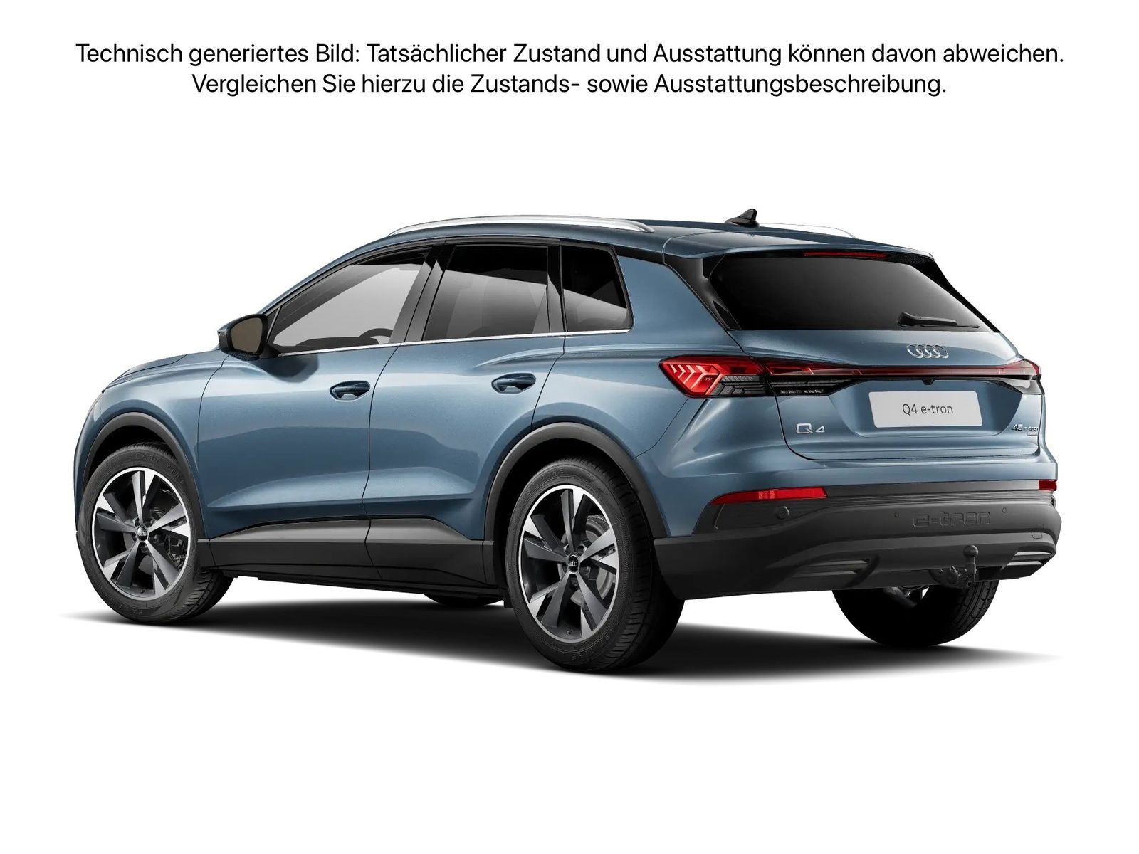 Fahrzeugabbildung Audi Q4 e-tron 45 quattro AHK Standhzg ACC LED Navi - mit KI generiert/bearbeitet