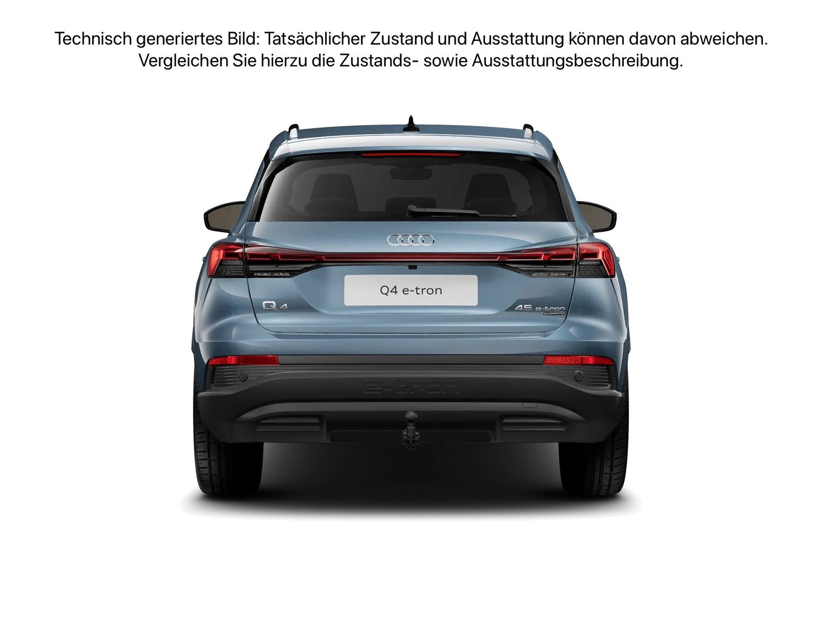 Fahrzeugabbildung Audi Q4 e-tron 45 quattro AHK Standhzg ACC LED Navi - mit KI generiert/bearbeitet