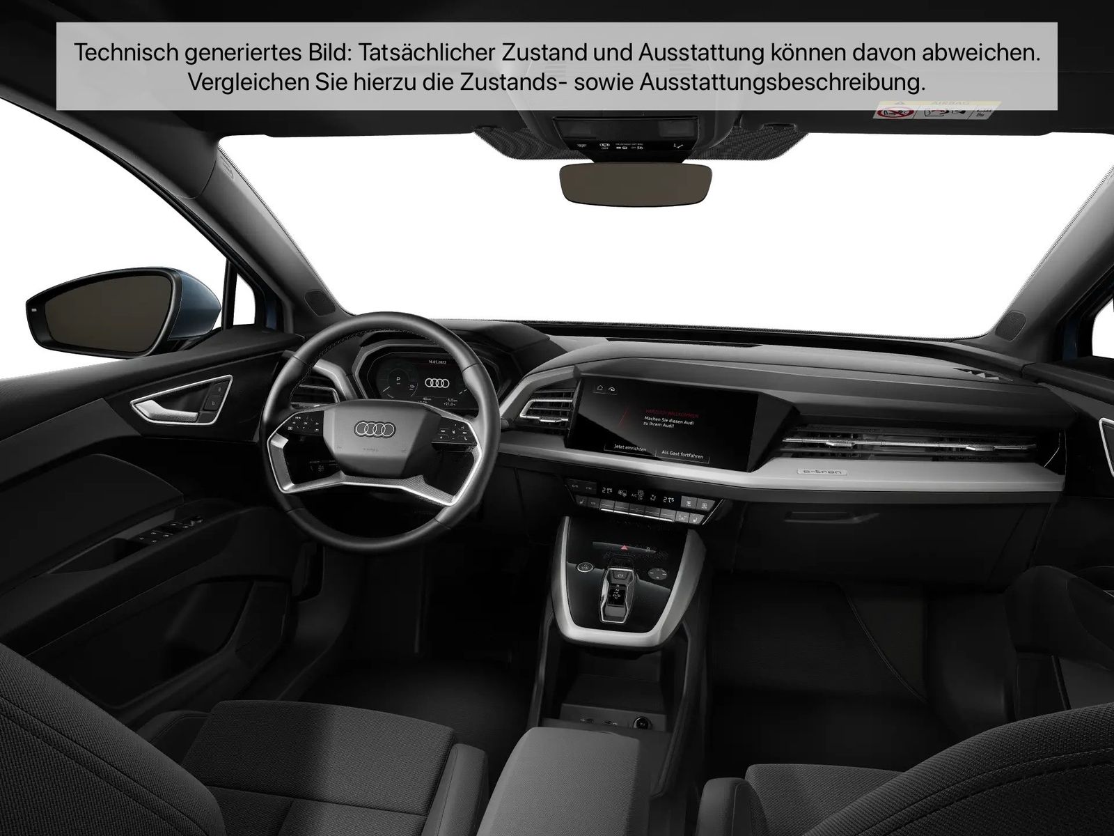 Fahrzeugabbildung Audi Q4 e-tron 45 quattro AHK Standhzg ACC LED Navi - mit KI generiert/bearbeitet
