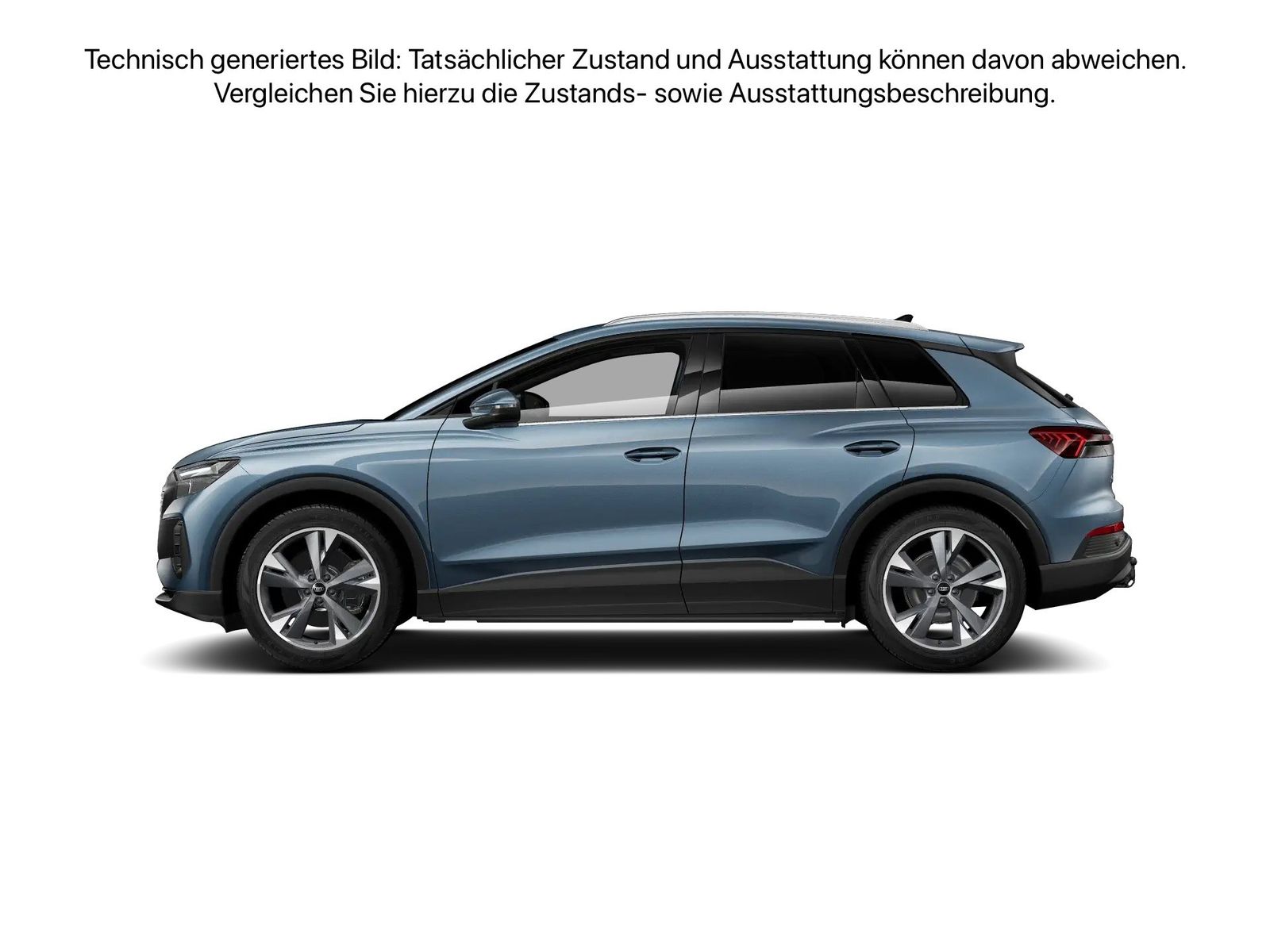 Fahrzeugabbildung Audi Q4 e-tron 45 quattro AHK Standhzg ACC LED Navi - mit KI generiert/bearbeitet