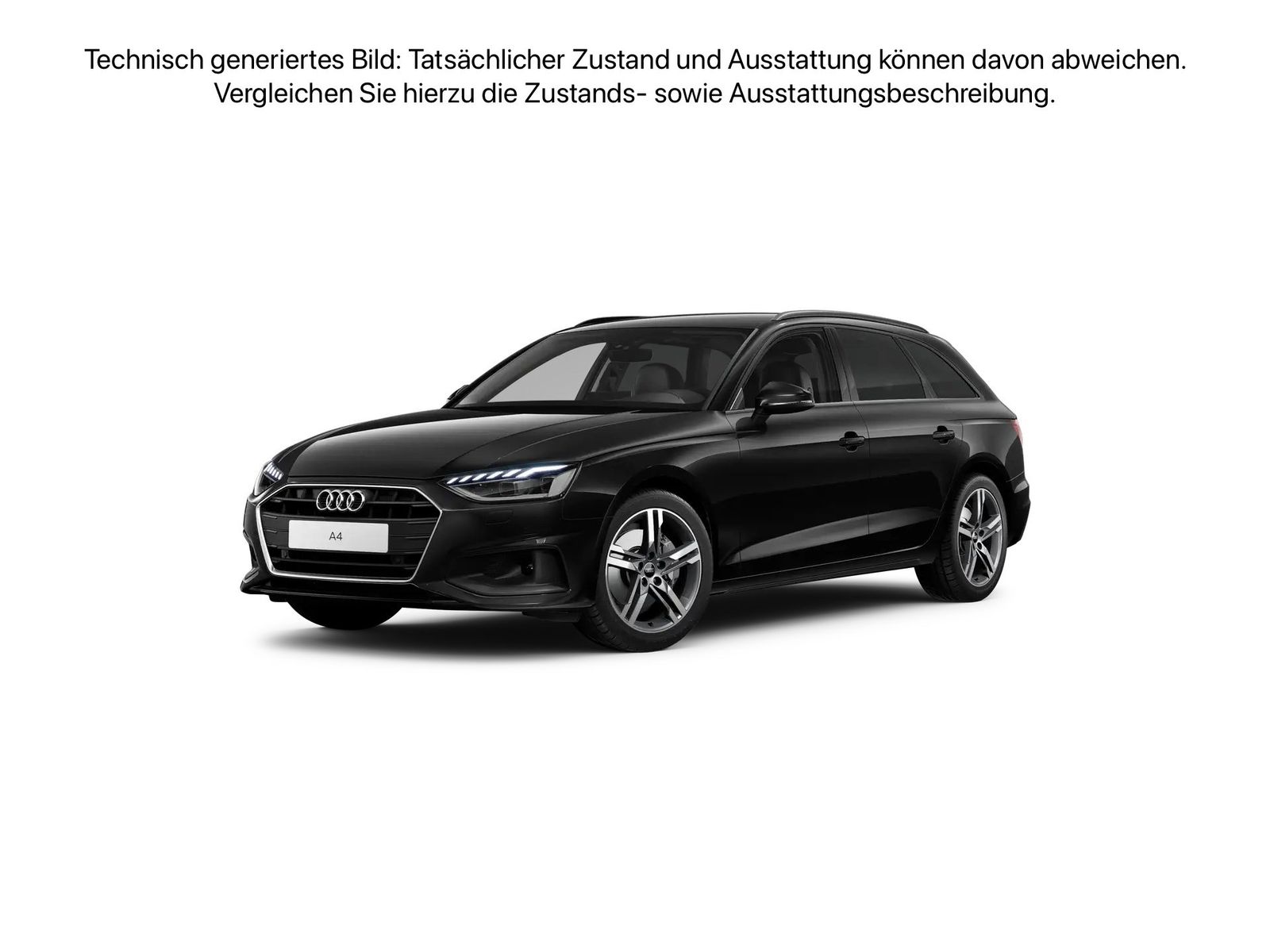 Fahrzeug autohaus mense Fahrzeugabbildung Audi A4 Avant 40 TDI S tronic Matrix AHK LED Navi PDC - mit KI generiert/bearbeitet