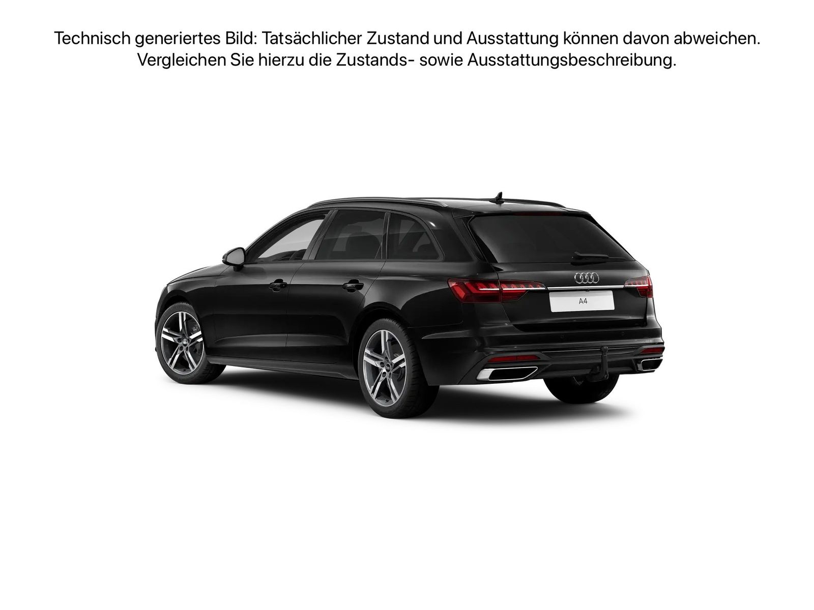 Fahrzeug autohaus mense Fahrzeugabbildung Audi A4 Avant 40 TDI S tronic Matrix AHK LED Navi PDC - mit KI generiert/bearbeitet