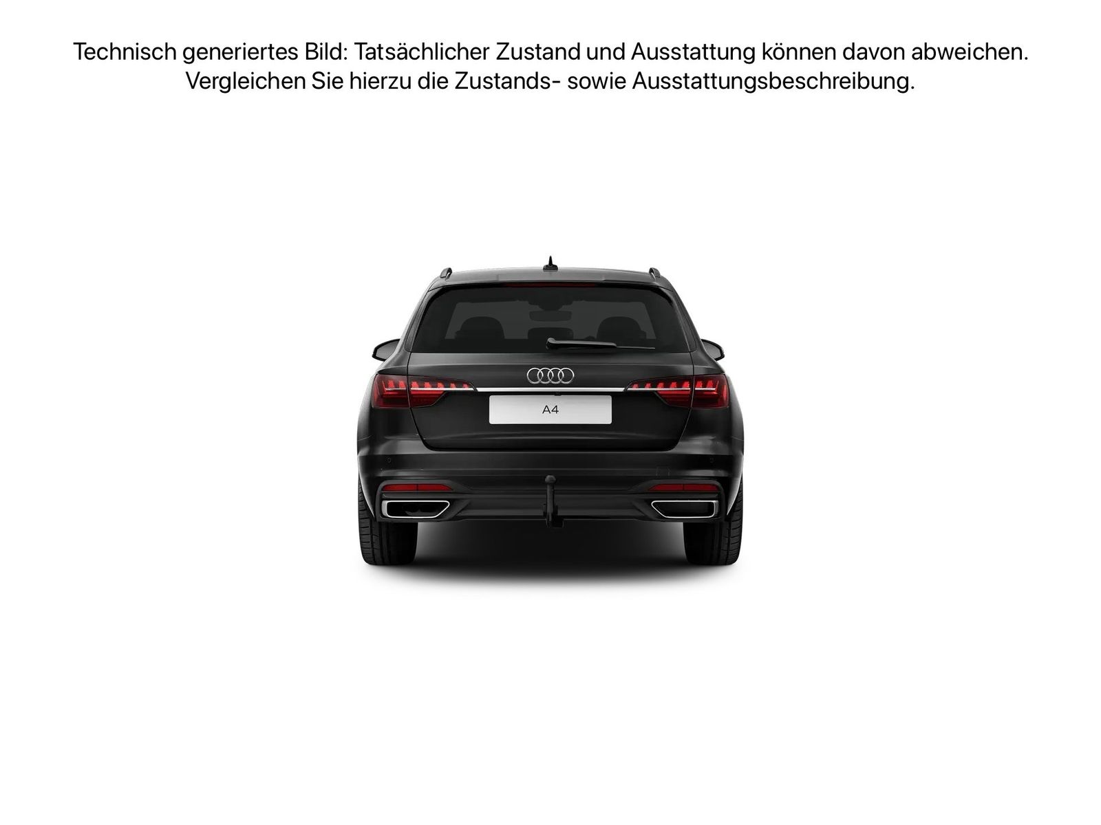 Fahrzeug autohaus mense Fahrzeugabbildung Audi A4 Avant 40 TDI S tronic Matrix AHK LED Navi PDC - mit KI generiert/bearbeitet