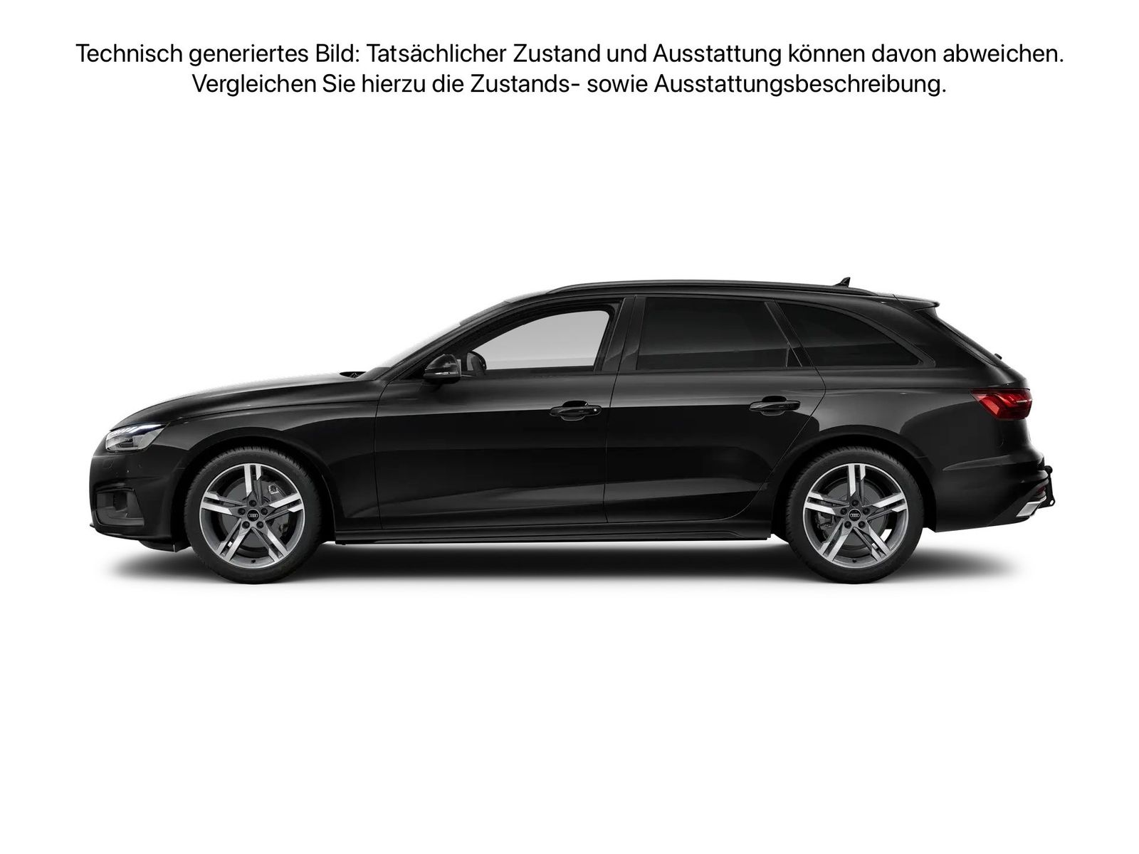 Fahrzeug autohaus mense Fahrzeugabbildung Audi A4 Avant 40 TDI S tronic Matrix AHK LED Navi PDC - mit KI generiert/bearbeitet