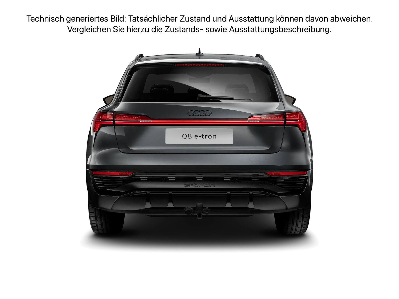 Fahrzeug autohaus mense Fahrzeugabbildung Audi Q8 e-tron 50 quattro S line Matrix AHK HUD Luft - mit KI generiert/bearbeitet