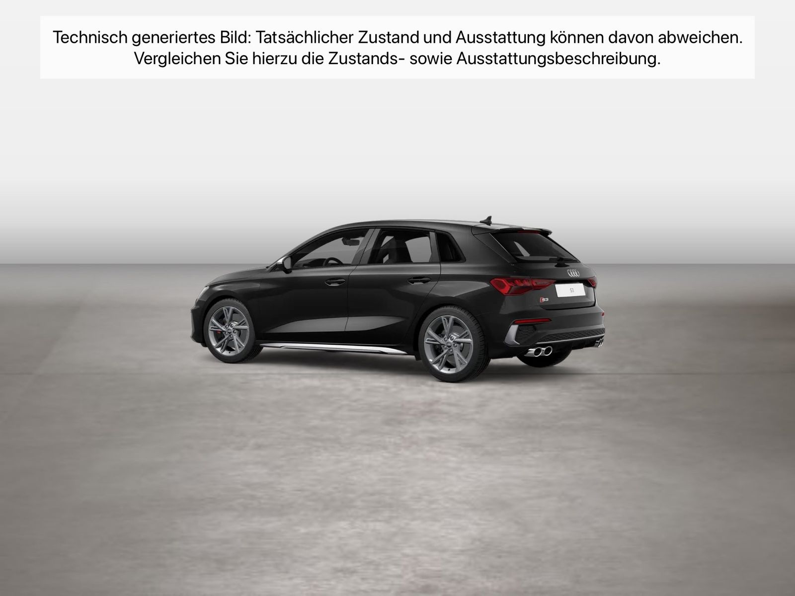 Fahrzeugabbildung Audi S3 Sportback quattro S tronic LED Navi VirtualCP - mit KI generiert/bearbeitet
