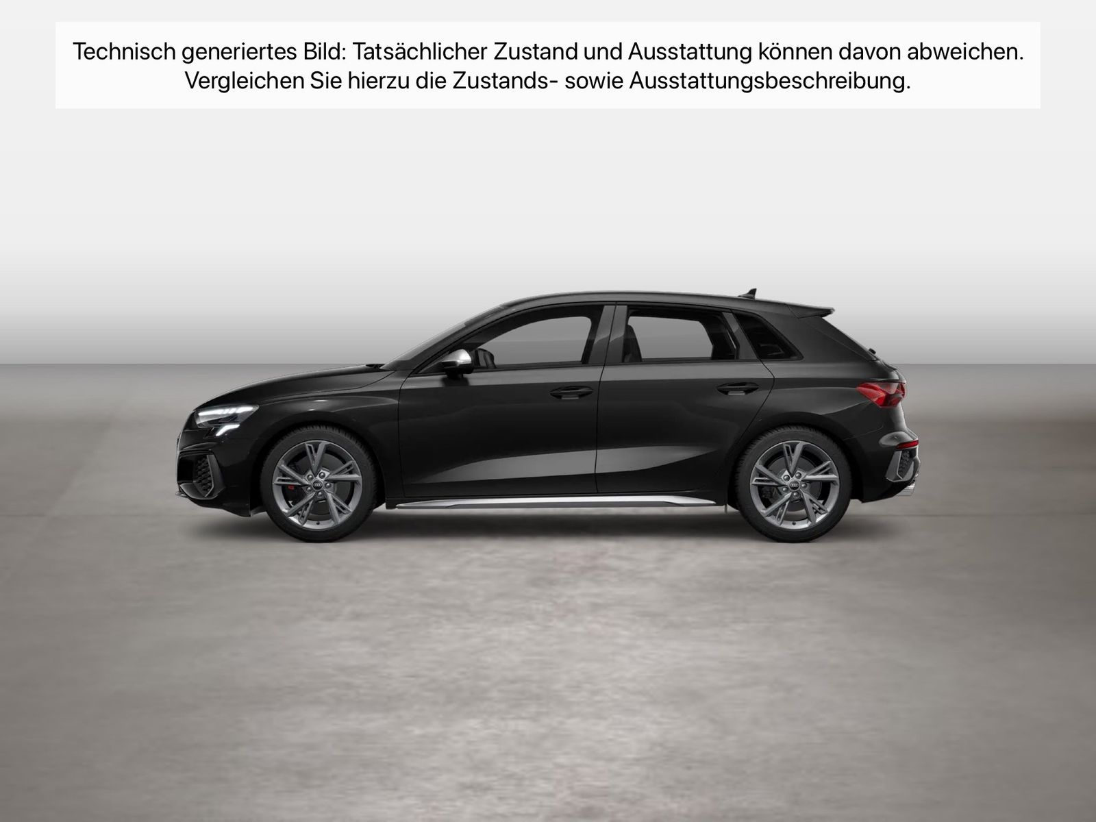 Fahrzeugabbildung Audi S3 Sportback quattro S tronic LED Navi VirtualCP - mit KI generiert/bearbeitet