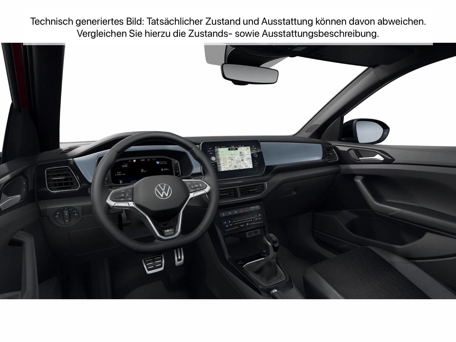 Fahrzeug autohaus mense Fahrzeugabbildung Volkswagen T-Cross 1.5TSI DSG Life Goal IQ.Light Matrix ACC - mit KI generiert/bearbeitet