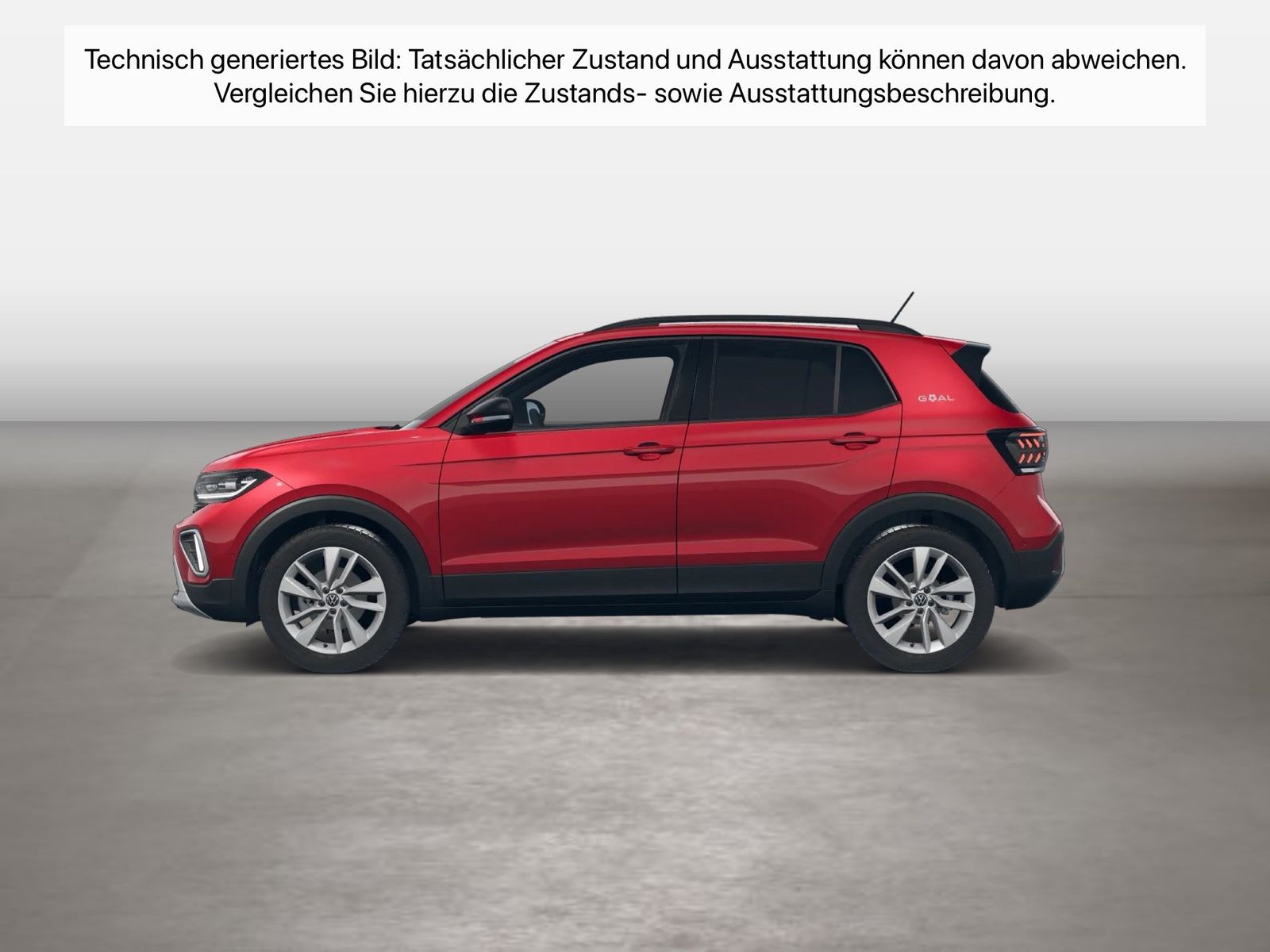 Fahrzeug autohaus mense Fahrzeugabbildung Volkswagen T-Cross 1.5TSI DSG Life Goal IQ.Light Matrix ACC - mit KI generiert/bearbeitet