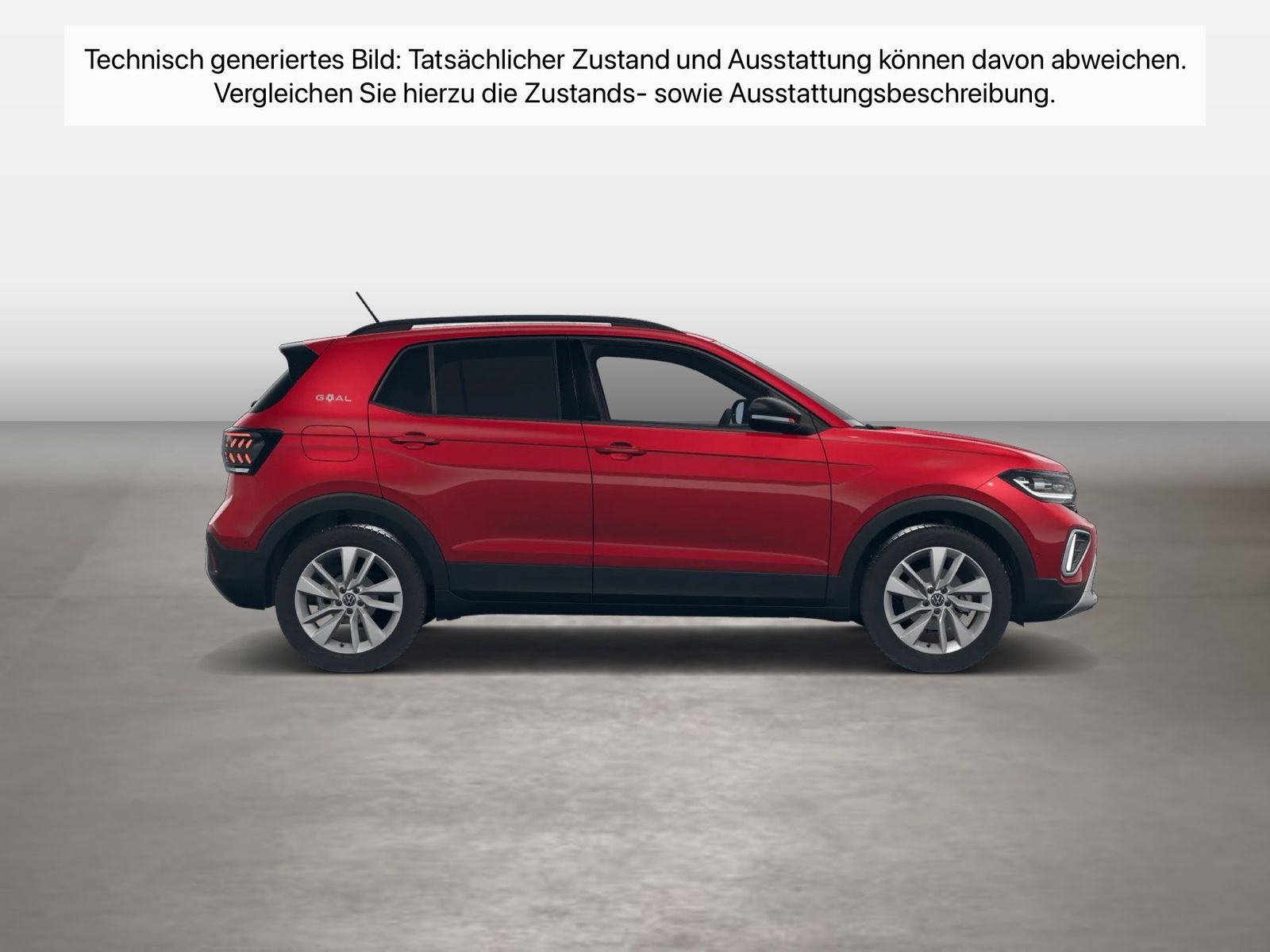 Fahrzeug autohaus mense Fahrzeugabbildung Volkswagen T-Cross 1.5TSI DSG Life Goal IQ.Light Matrix ACC - mit KI generiert/bearbeitet