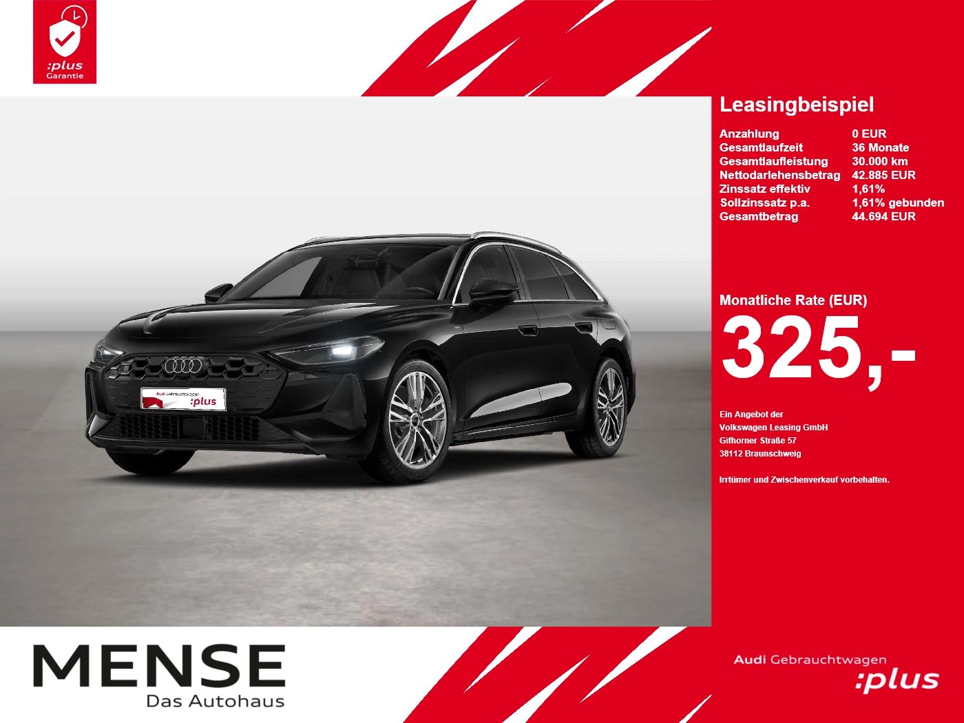 Fahrzeugabbildung Audi A5 Avant e-hybrid quattro S tronic Standhzg ACC - mit KI generiert/bearbeitet