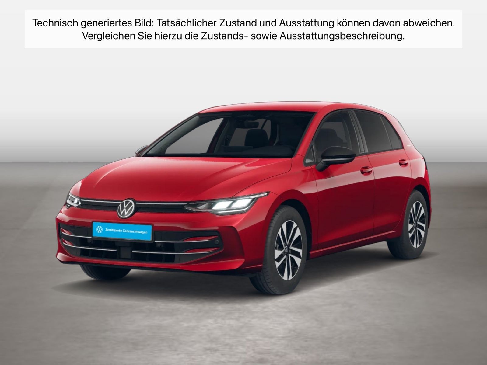 Fahrzeug autohaus mense Fahrzeugabbildung Volkswagen Golf VIII 1.5 eTSI DSG Life Energy CarPlay ACC - mit KI generiert/bearbeitet