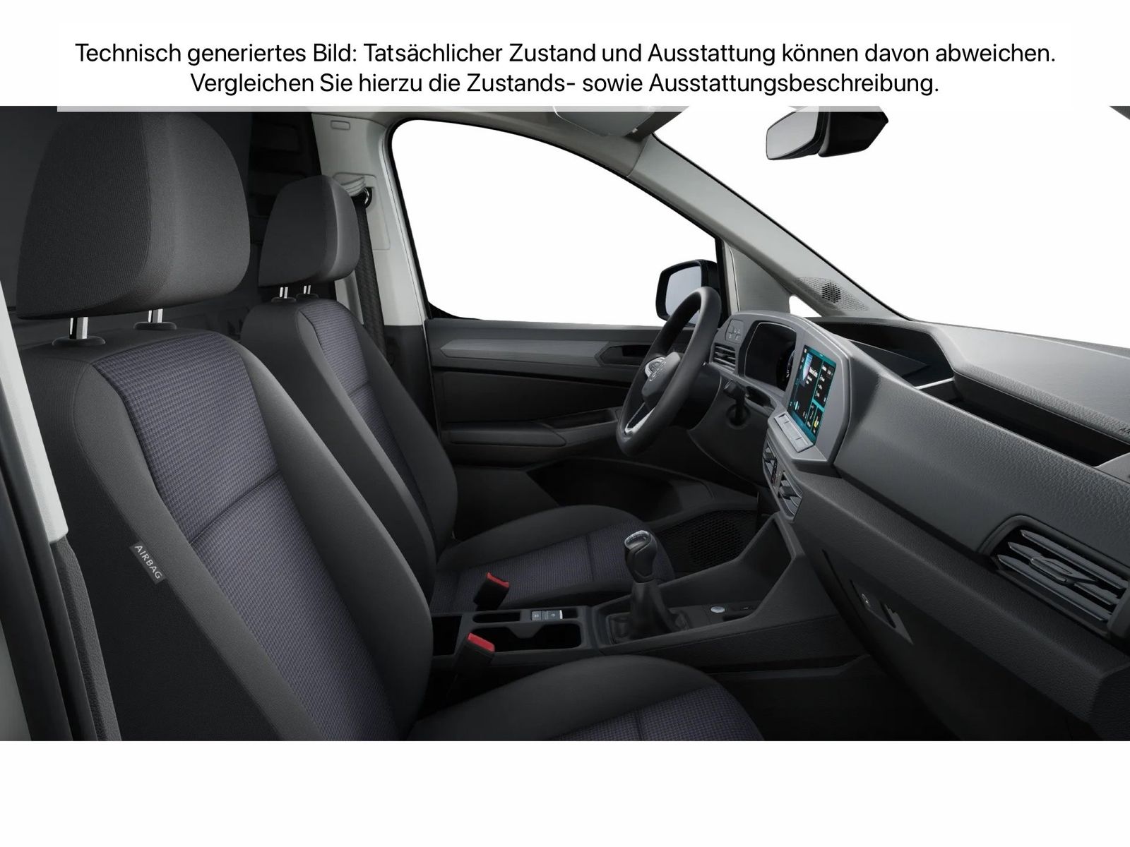 Fahrzeugabbildung Volkswagen Caddy Cargo Motor: 2.0 l TDI EU6 SCR 75 kW Getri - mit KI generiert/bearbeitet