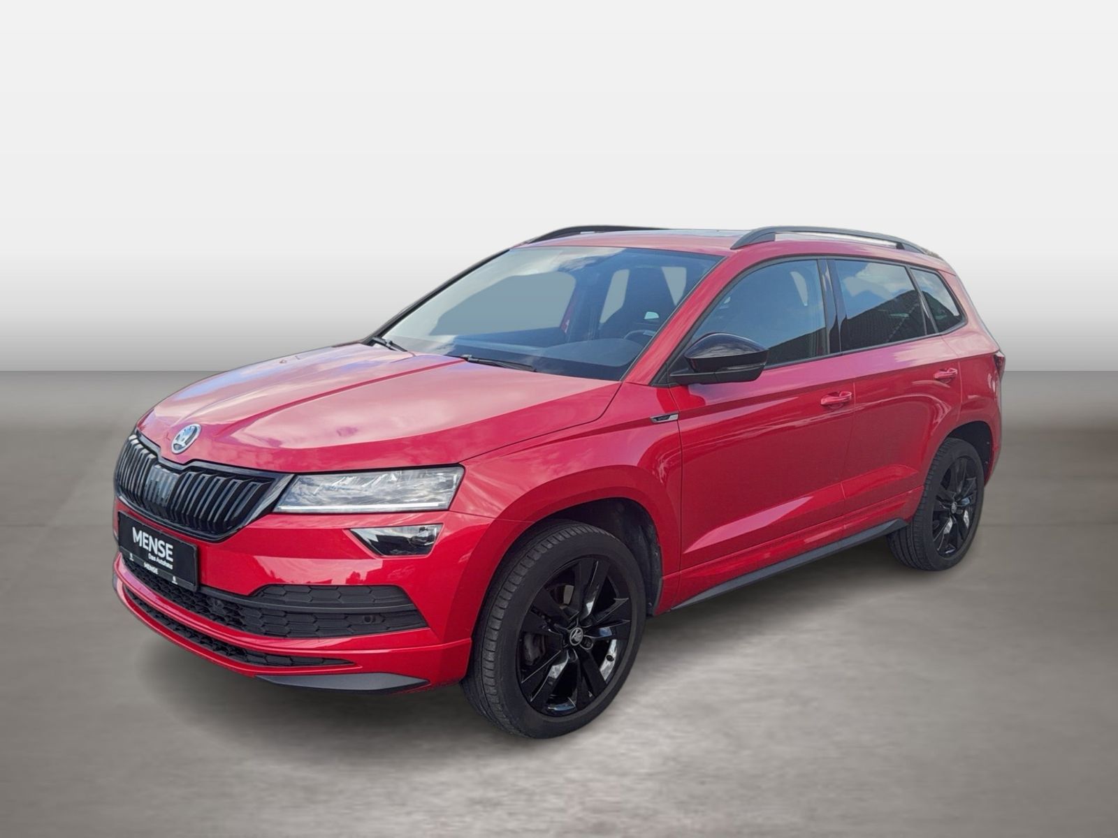 Fahrzeug autohaus mense Fahrzeugabbildung SKODA Karoq Sportline 1.5l TSI 110kW 7-Gang-DSG AHK SD - mit KI generiert/bearbeitet