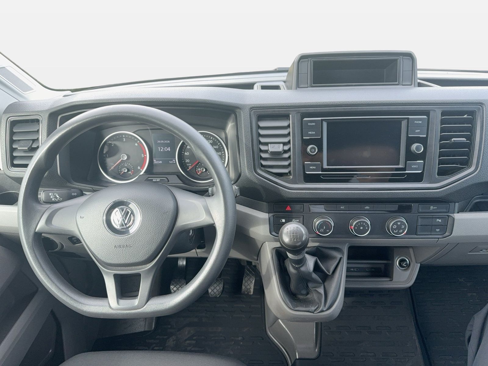 Fahrzeug autohaus mense Fahrzeugabbildung Volkswagen Crafter 35 Kasten 2.0 TDI HD LR RearView Klima - mit KI generiert/bearbeitet