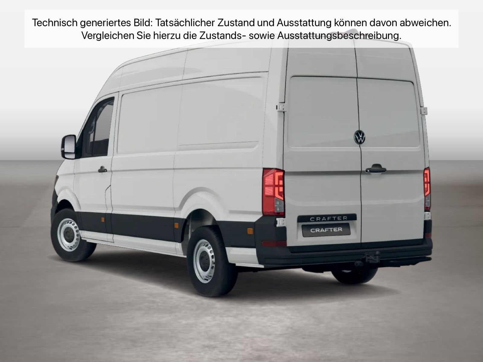 Fahrzeugabbildung Volkswagen Crafter 35 Kasten HD Motor: 2.0 l TDI EU6-EC SCR - mit KI generiert/bearbeitet
