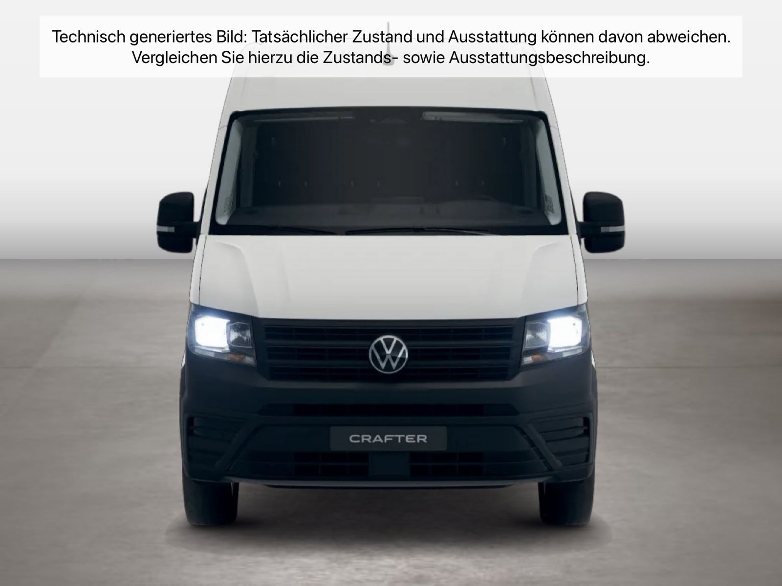 Fahrzeugabbildung Volkswagen Crafter 35 Kasten HD Motor: 2.0 l TDI EU6-EC SCR - mit KI generiert/bearbeitet