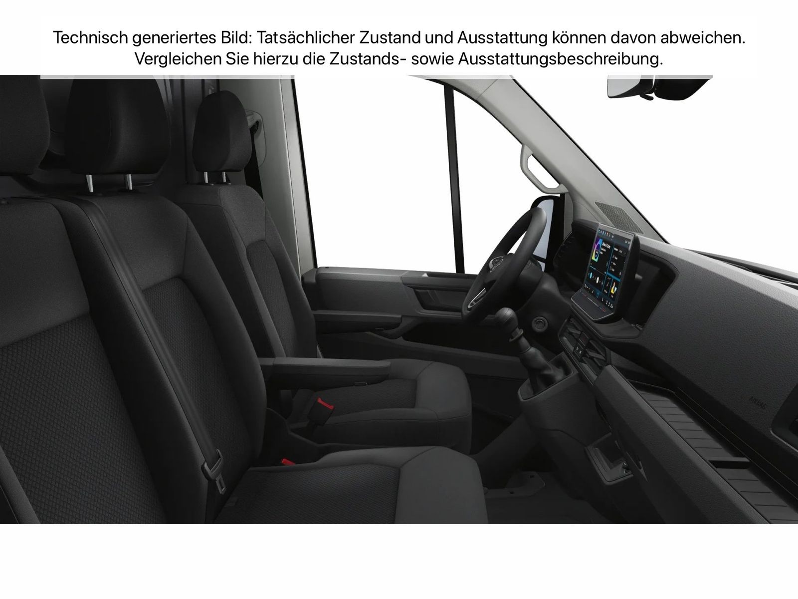 Fahrzeugabbildung Volkswagen Crafter 35 Kasten HD Motor: 2.0 l TDI EU6-EC SCR - mit KI generiert/bearbeitet