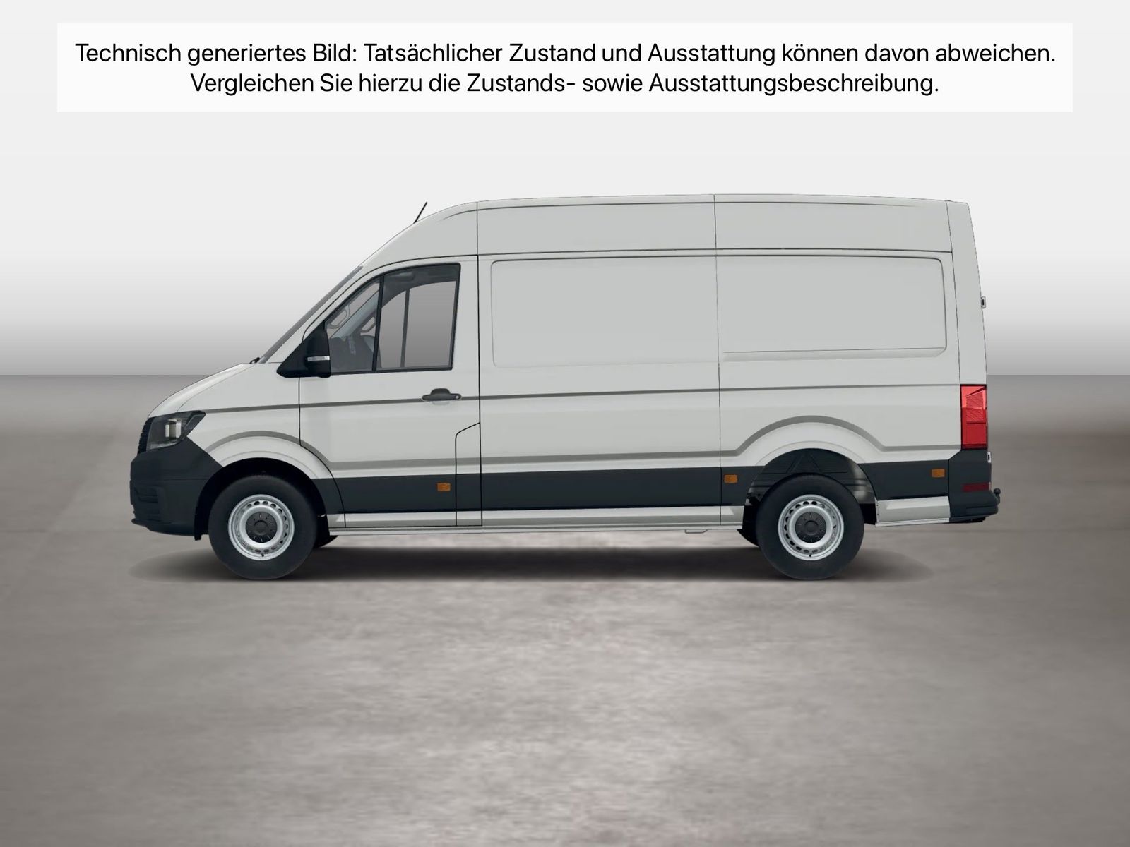 Fahrzeugabbildung Volkswagen Crafter 35 Kasten HD Motor: 2.0 l TDI EU6-EC SCR - mit KI generiert/bearbeitet
