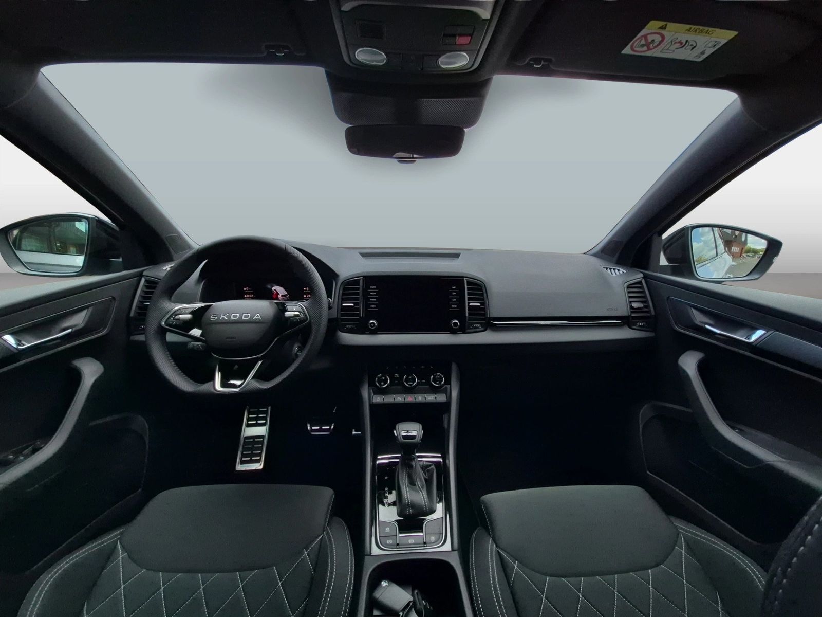 Fahrzeugabbildung SKODA Karoq 1.5 TSI ACT Sportline Matrix AHK 4xSHZG LM - mit KI generiert/bearbeitet
